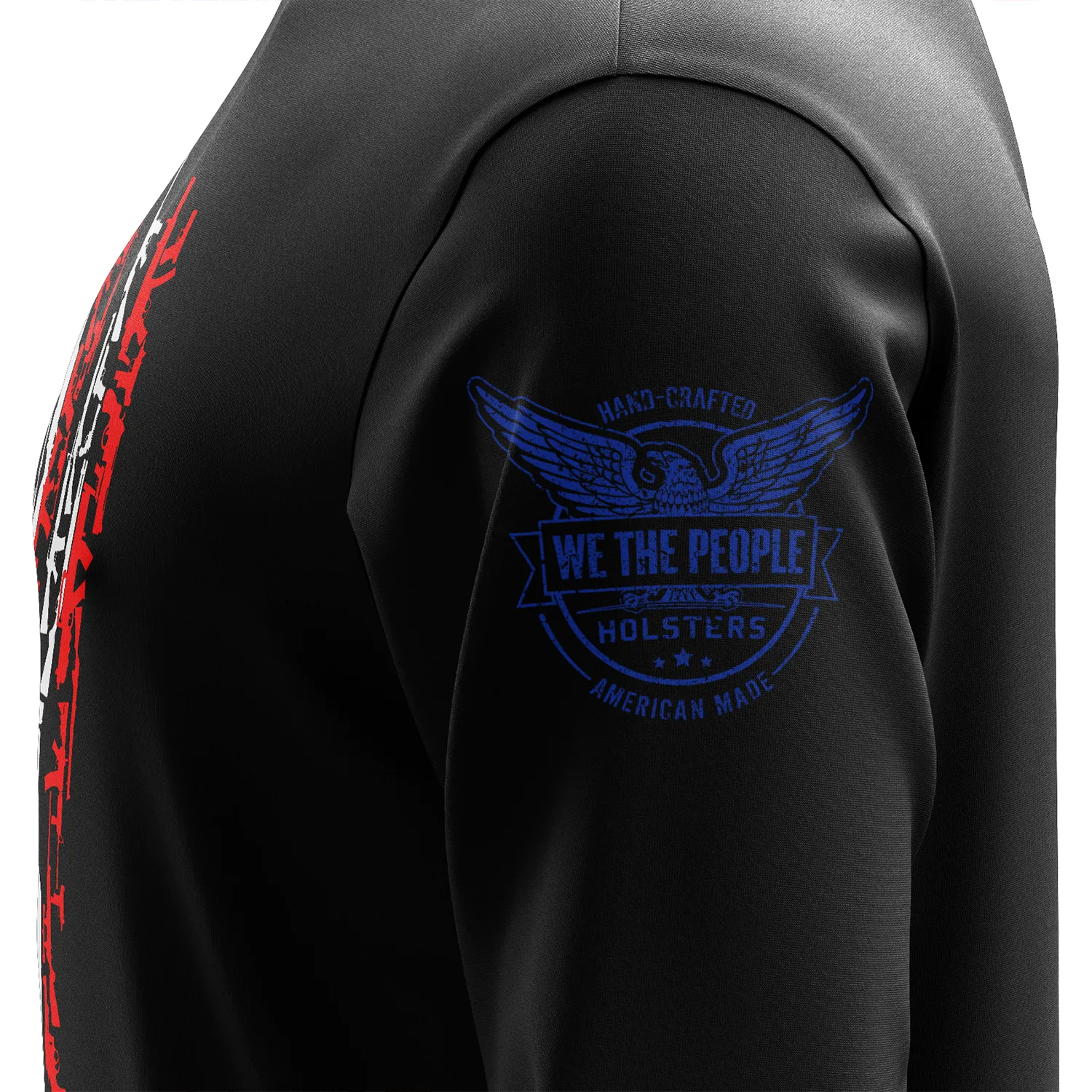 American Flag In Guns 2.0 Long Sleeve Shirt