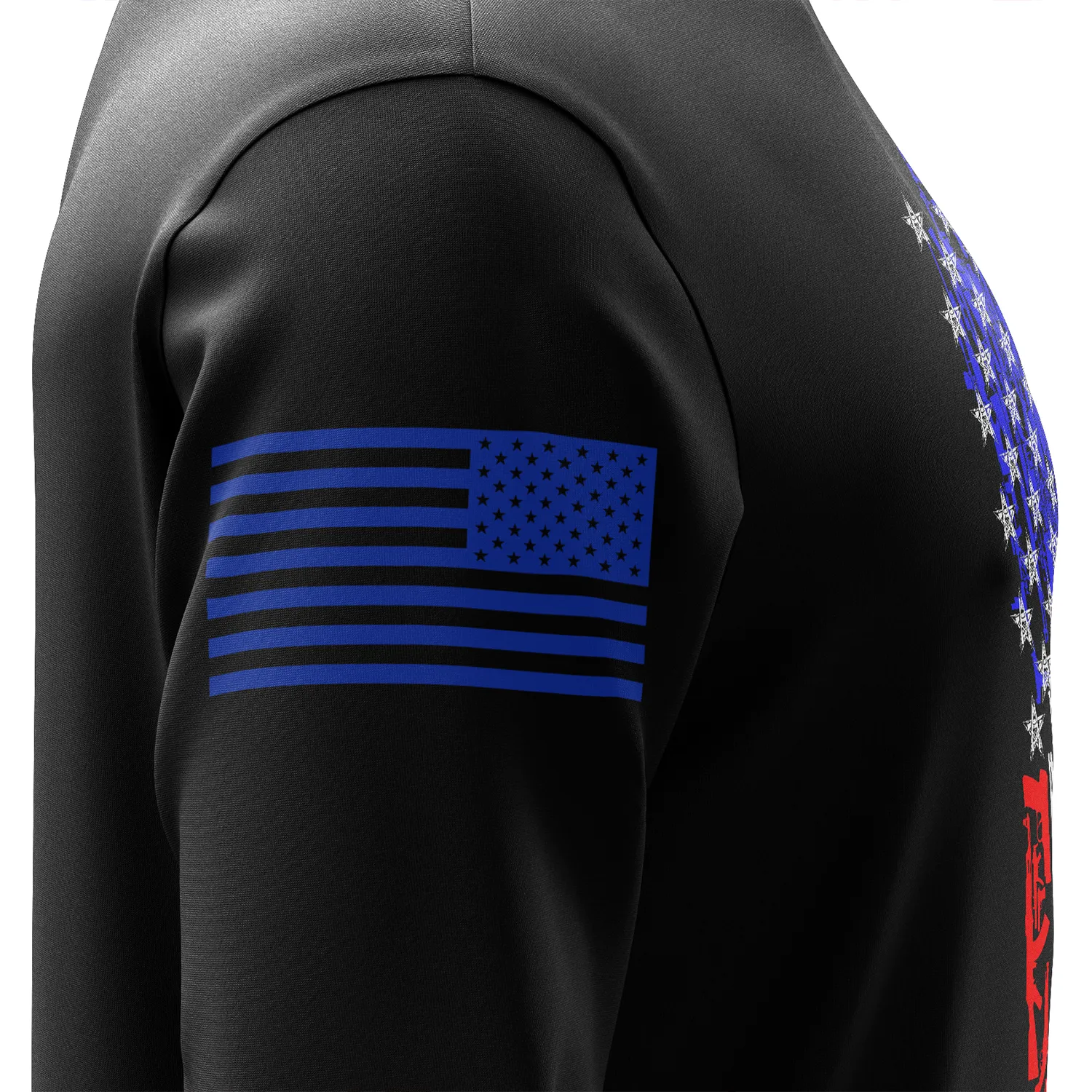 American Flag In Guns 2.0 Long Sleeve Shirt