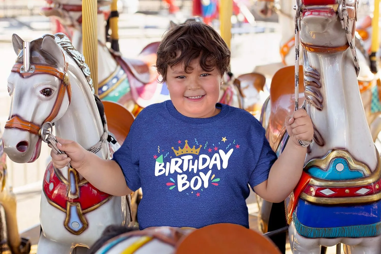 Birthday boy Shirt Happy First 1st 2nd 3rd 4th 5th Toddler Boys Year Old Crown