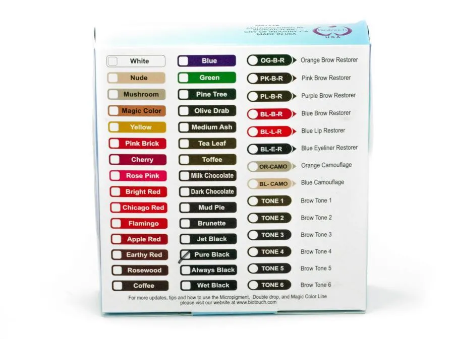 Blue — BioTouch Pure Single Use Pigment — Permanent Makeup Ink
