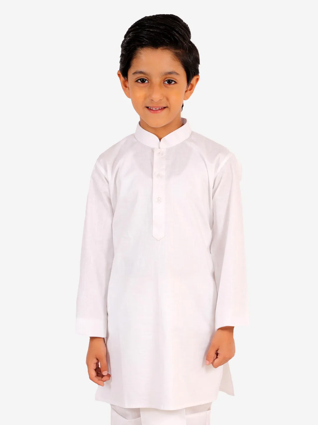 Boy's White Kurta - Vastramay Boys