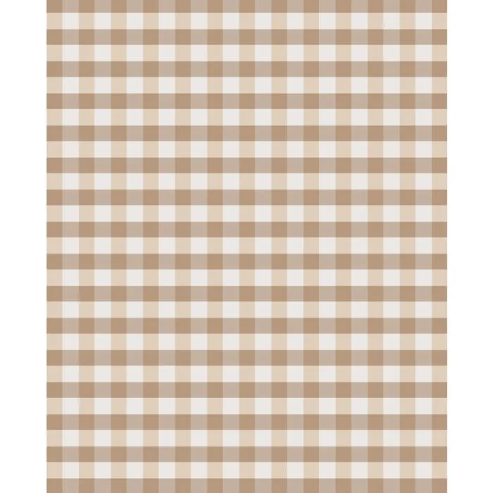 Brown Plaid Printed Backdrop