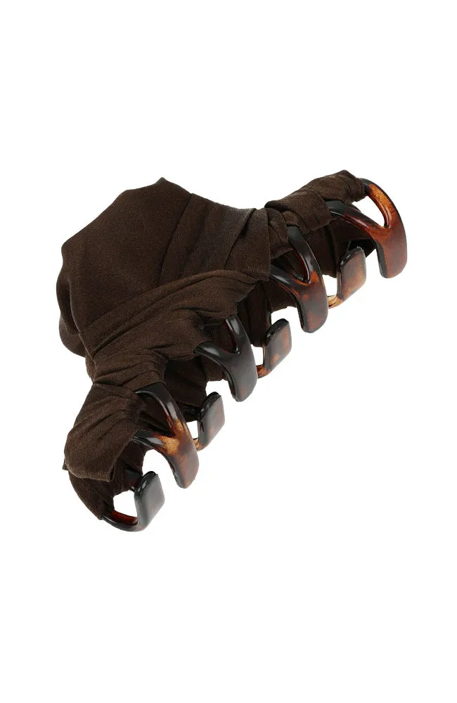 Calia Covered Jaw, Small - Silk Charmeuse