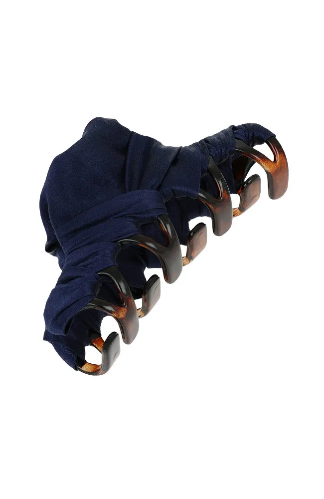 Calia Covered Jaw, Small - Silk Charmeuse