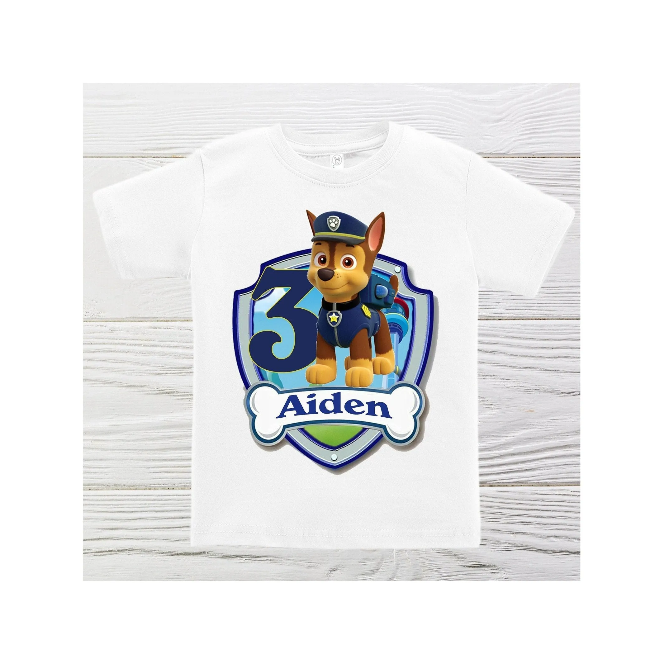 Chase birthday shirt  Boys Chase Paw patrol personalized shirts