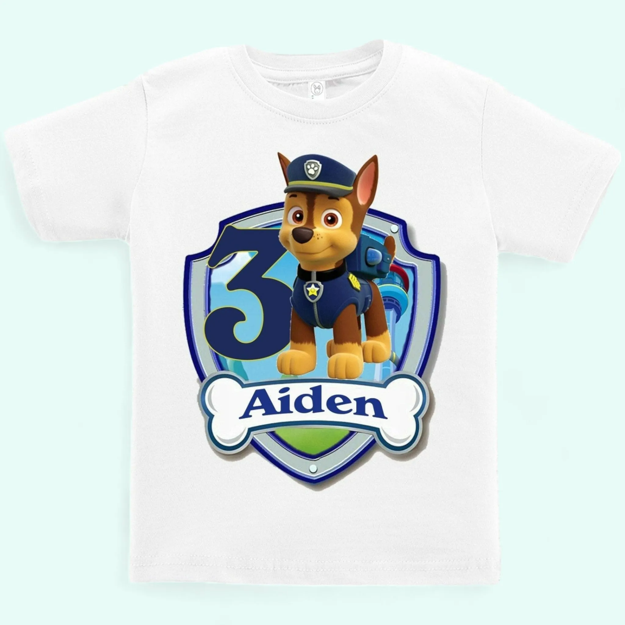 Chase birthday shirt  Boys Chase Paw patrol personalized shirts