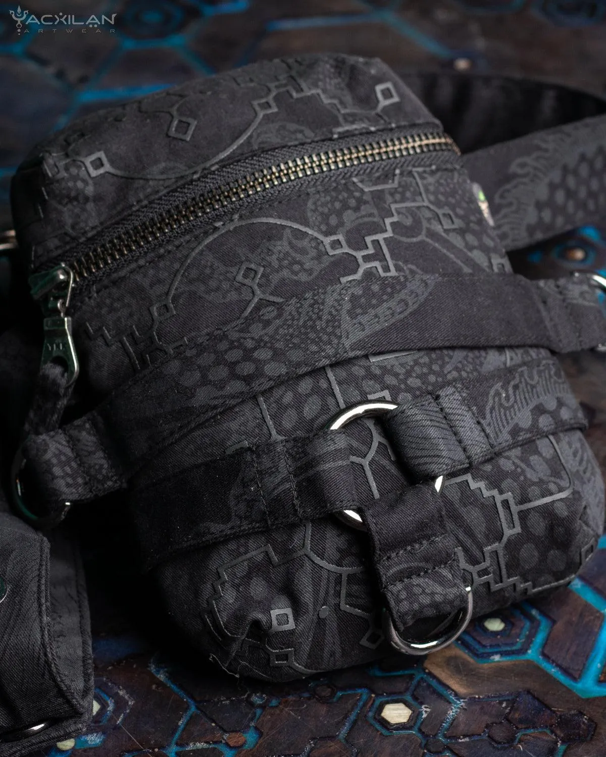 Chotta Bag / Cotton Printed - BLACK IKARO
