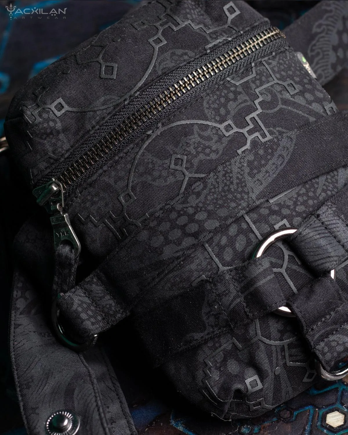 Chotta Bag / Cotton Printed - BLACK IKARO