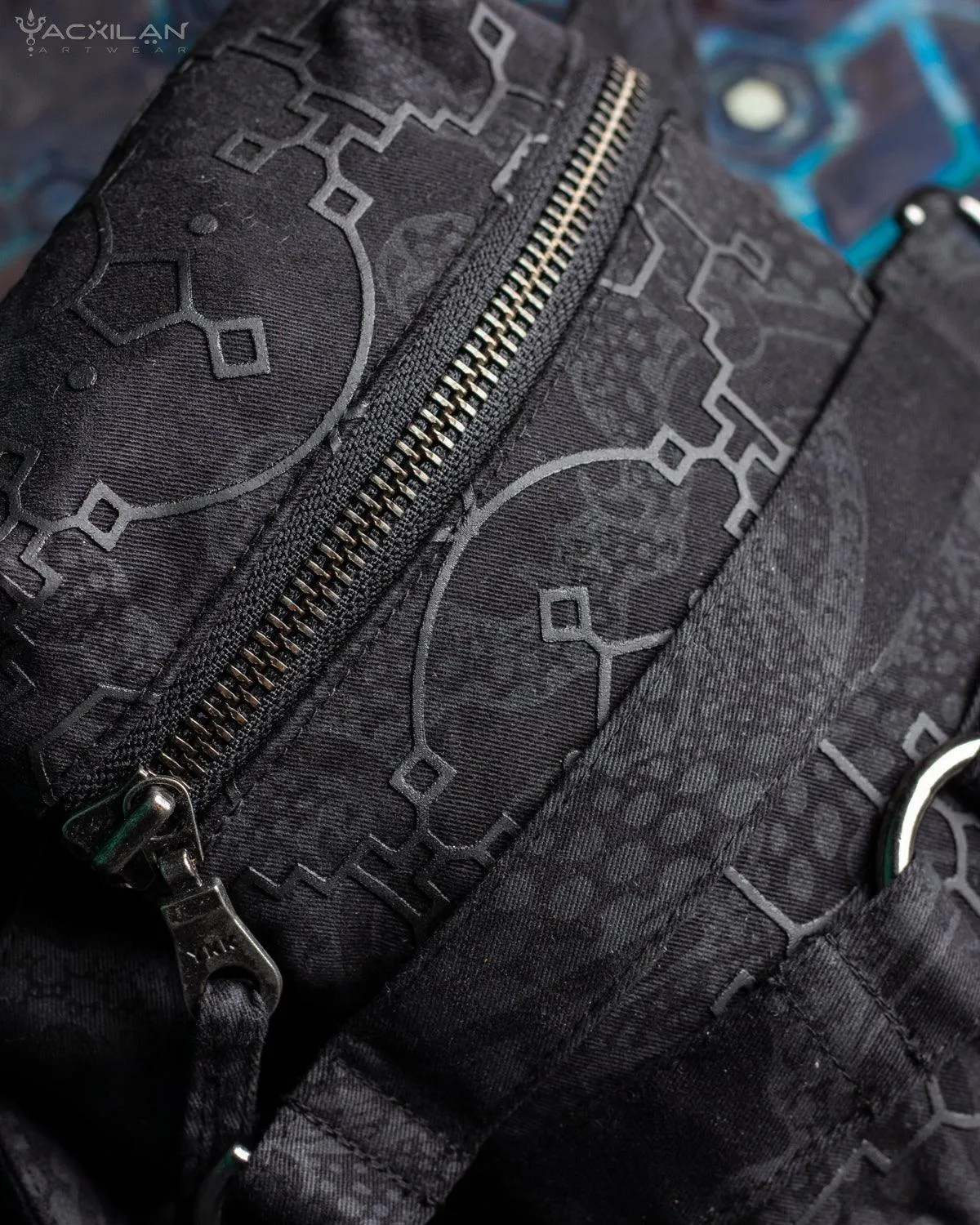 Chotta Bag / Cotton Printed - BLACK IKARO