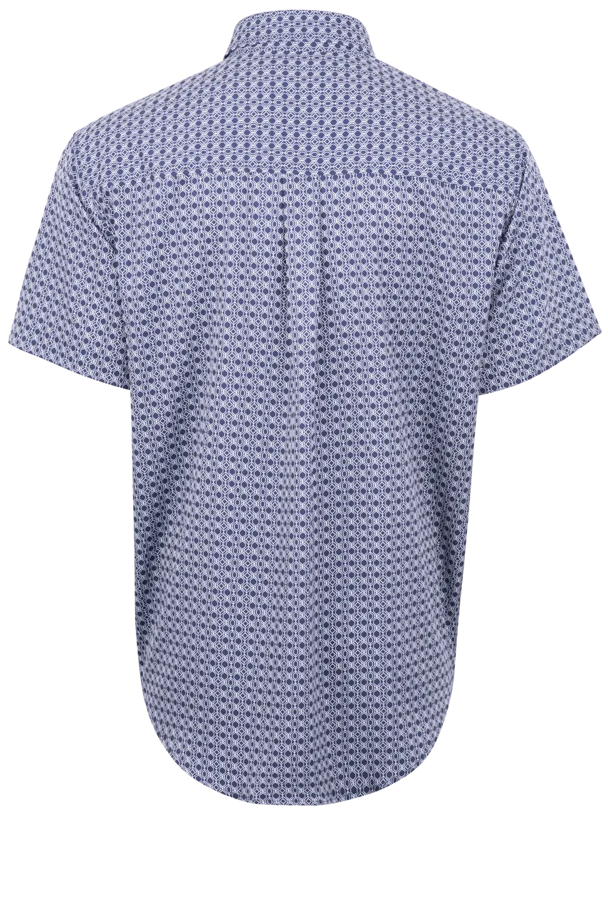 Cinch Arenaflex Button-Front Shirt - Navy