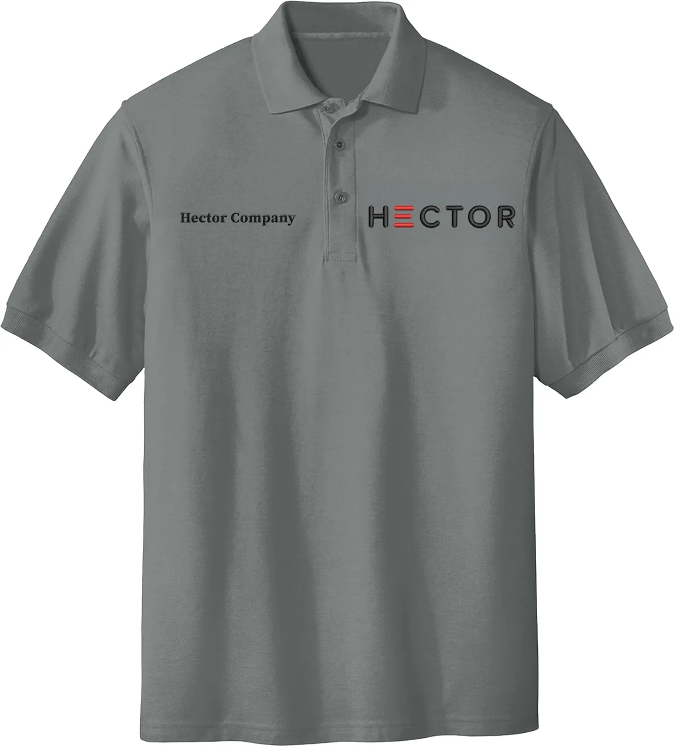Custom Embroidered Polo Shirt for Men Personalized Embroidery Name Text Logo Golf Tee
