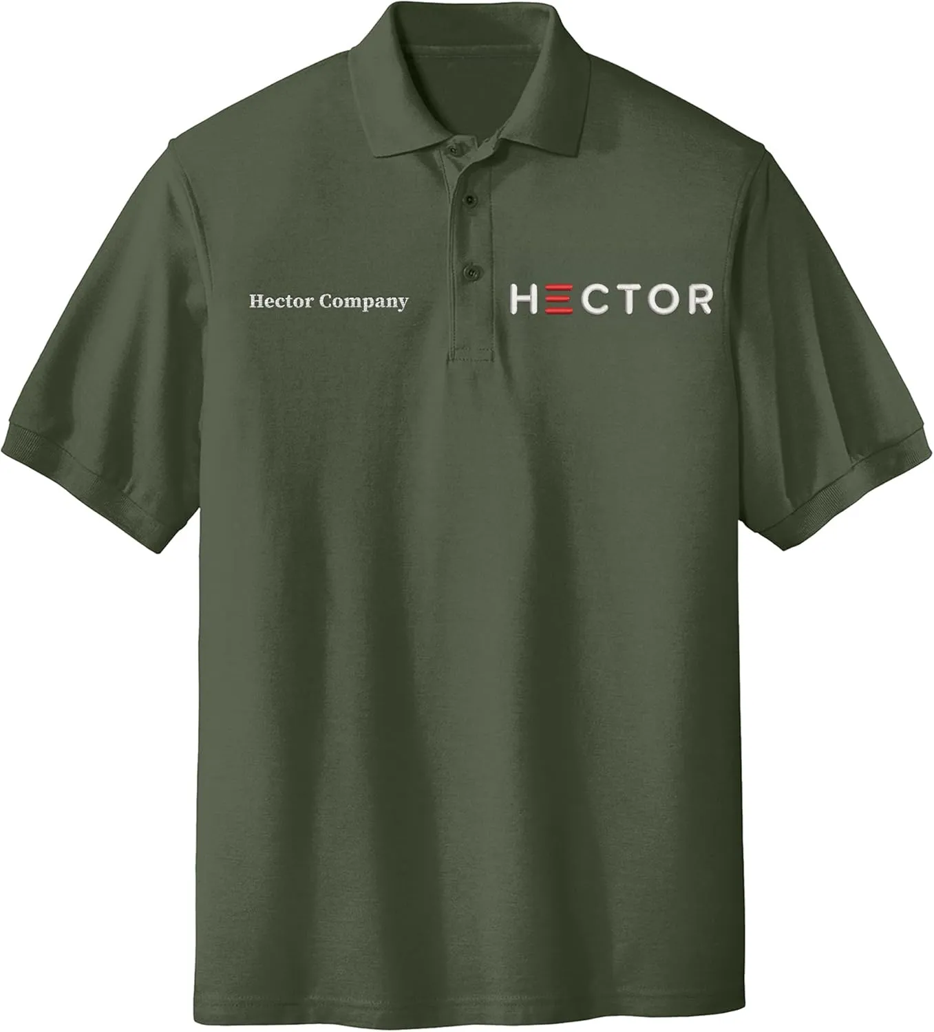Custom Embroidered Polo Shirt for Men Personalized Embroidery Name Text Logo Golf Tee
