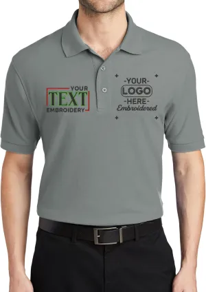 Custom Embroidered Polo Shirt for Men Personalized Embroidery Name Text Logo Golf Tee