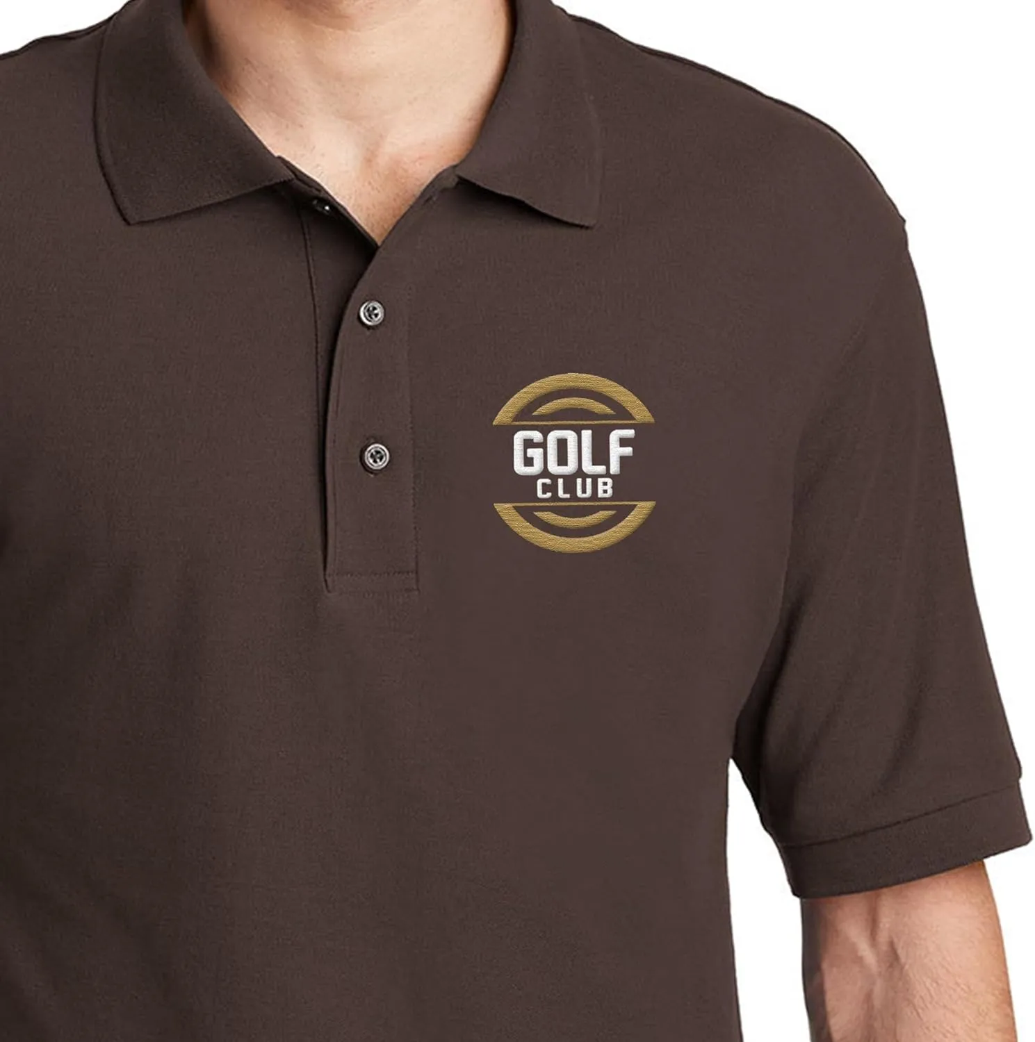 Custom Embroidered Polo Shirts for Men Personalized Embroidery Text Logo Name Company
