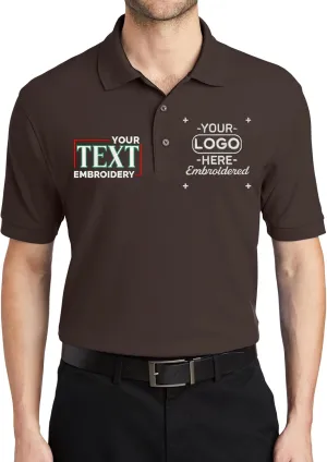 Custom Embroidered Polo Shirts for Men Personalized Embroidery Text Logo Name Company