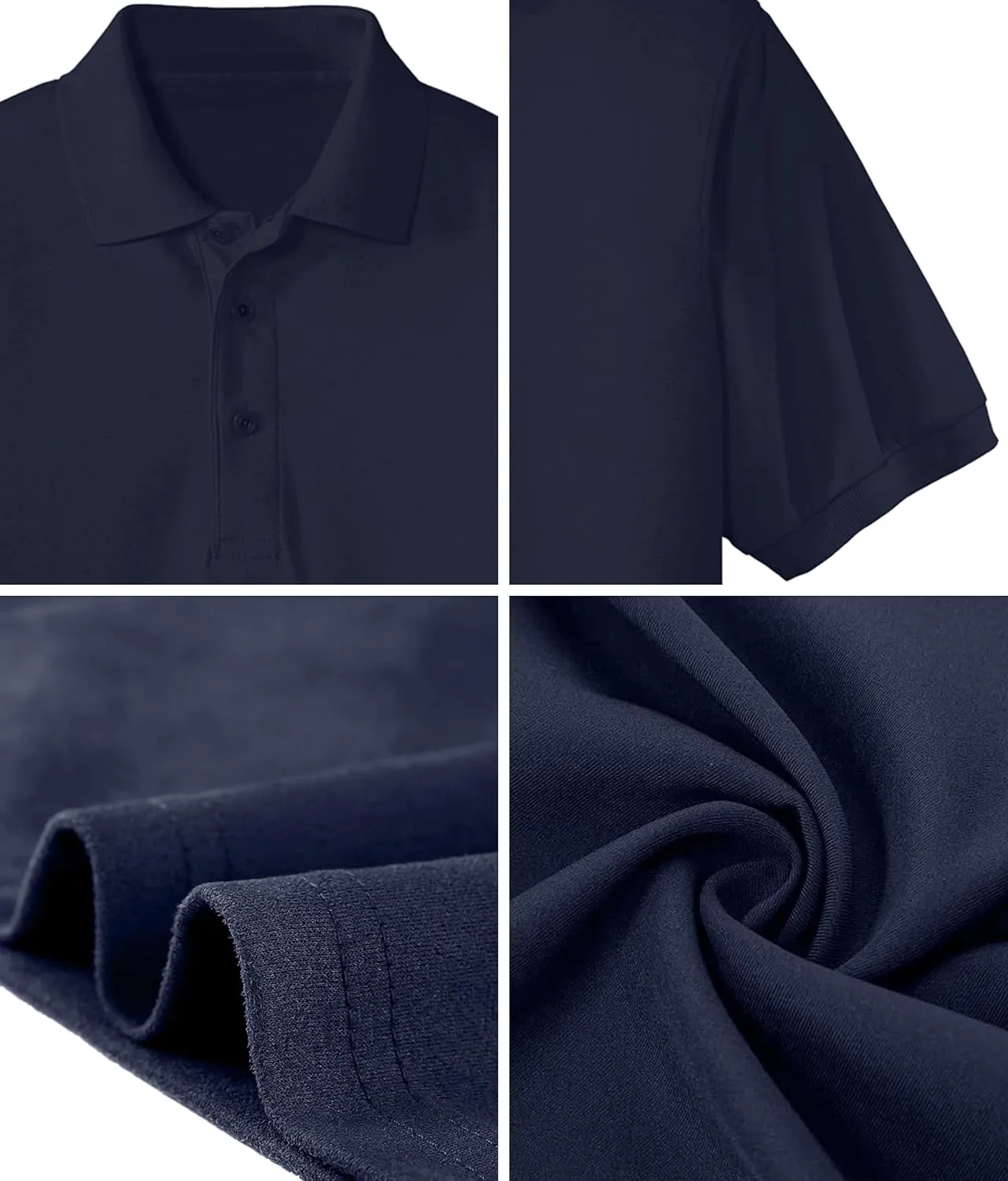 Custom Embroidered Polo Shirts for Men Personalized Embroidery Text Logo Name Company