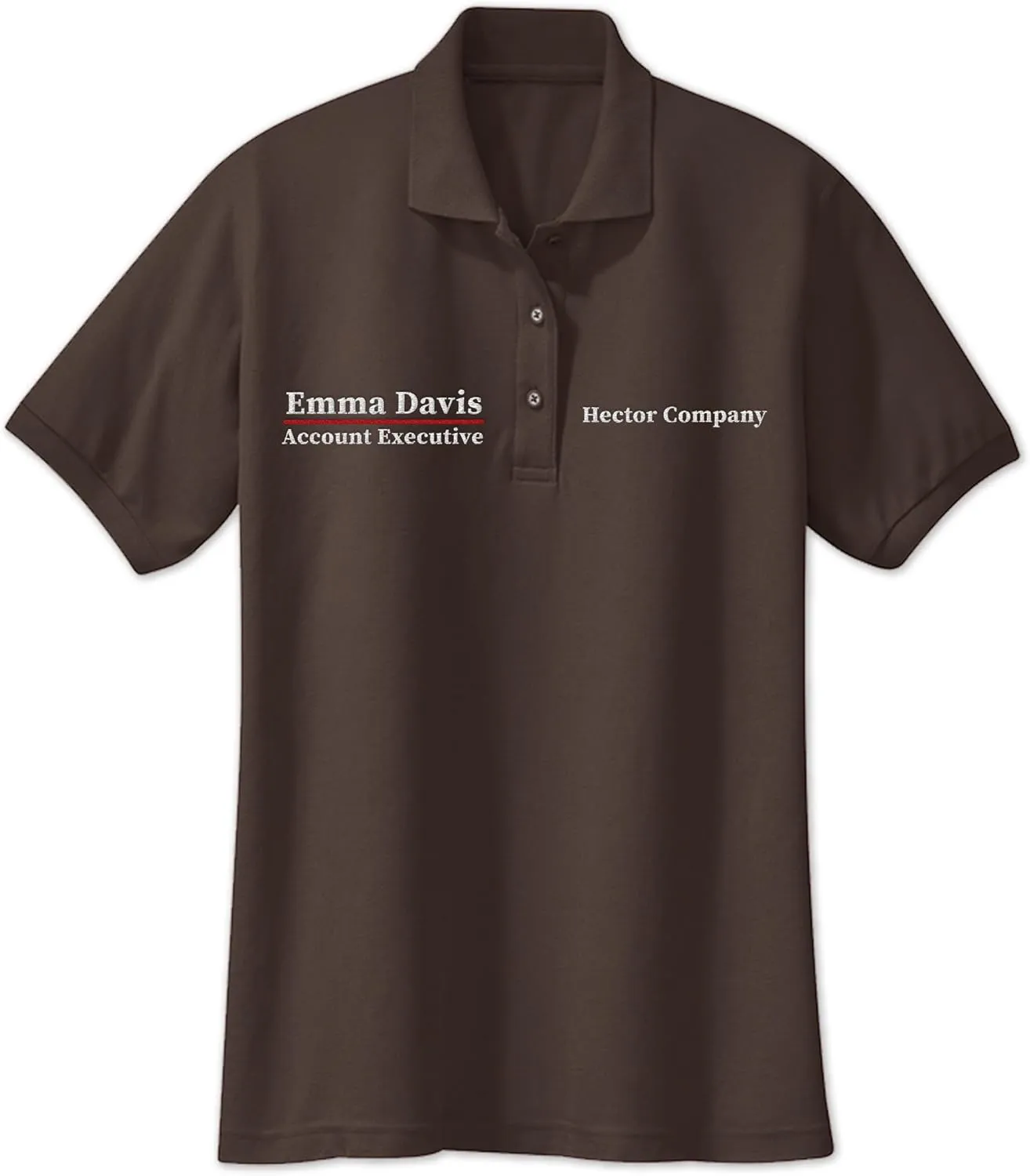Custom Embroidered Polo Shirts for Women Personalized Add Your Name Text Polo Shirts for Ladies