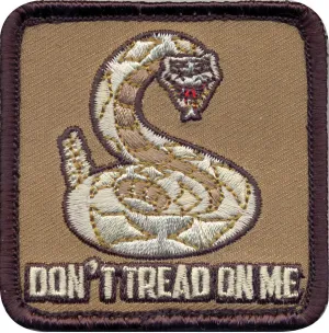 Dont Tread On Me Embroidered Morale Patch 2.5" x 2.5"