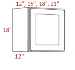 EB22-2118 Elegant Dove Assembled 21x18 Wall Cabinet