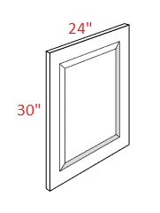 EB22-BDE24 Elegant Dove Base Decorative End Panel