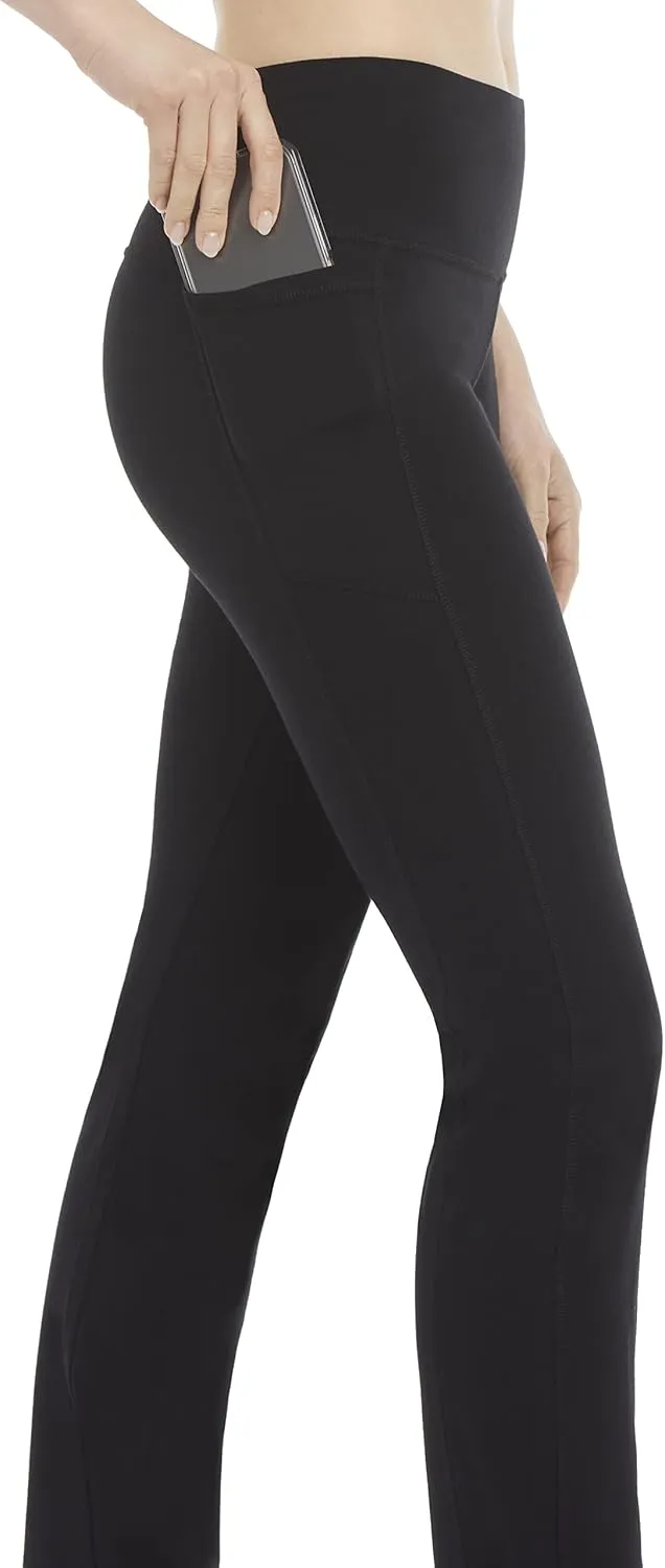 Energy Zone Women's Cotton Stretch Pocket Yoga Pants