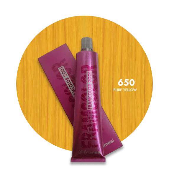 Framesi Framcolor 2001 Hair Color Cream 60ml - 650 Pure Yellow