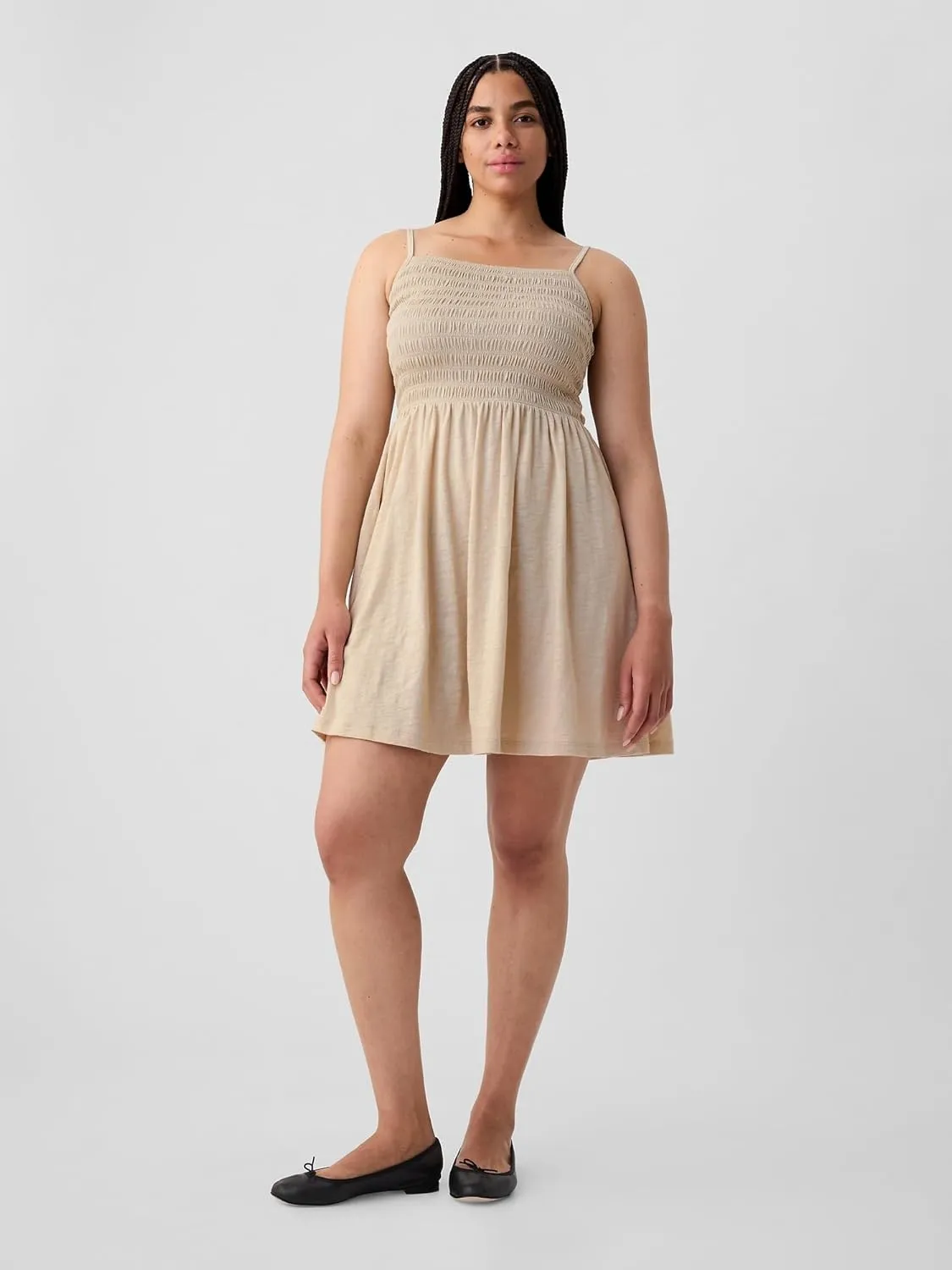 GAP Women's Smocked Midi Dress
