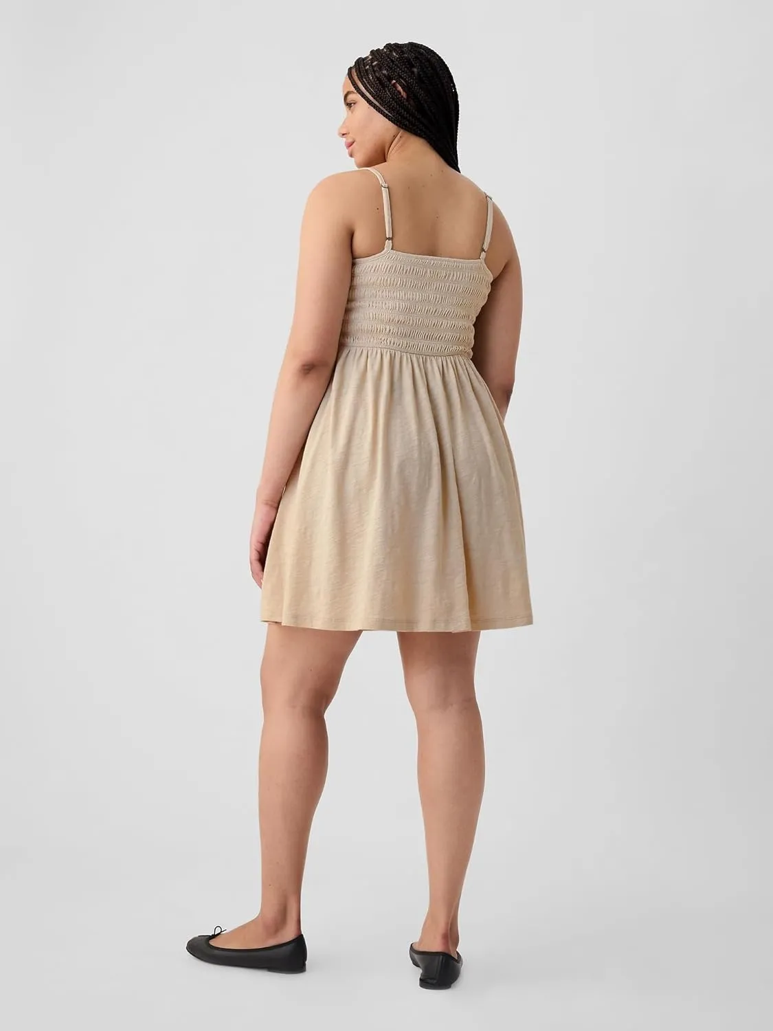 GAP Women's Smocked Midi Dress