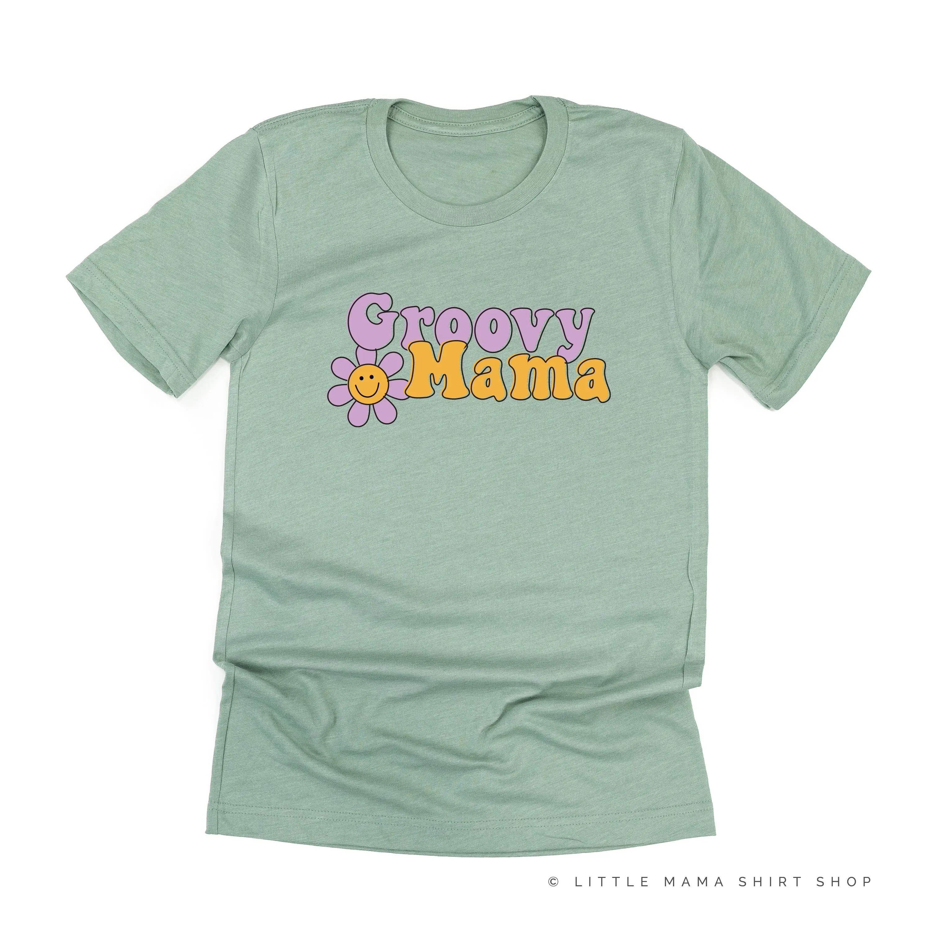 GROOVY MAMA (Purple/Yellow)- Unisex Tee