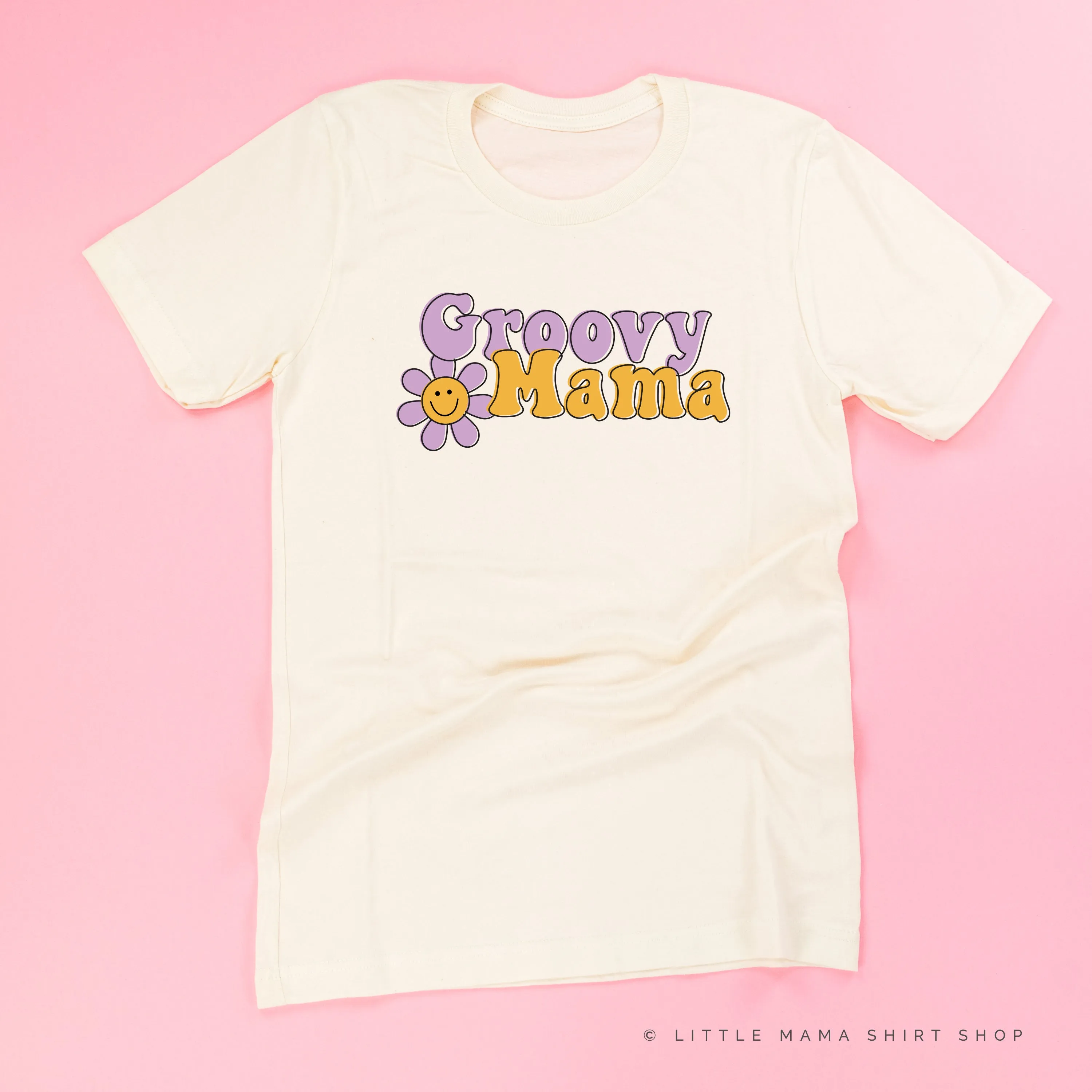 GROOVY MAMA (Purple/Yellow)- Unisex Tee