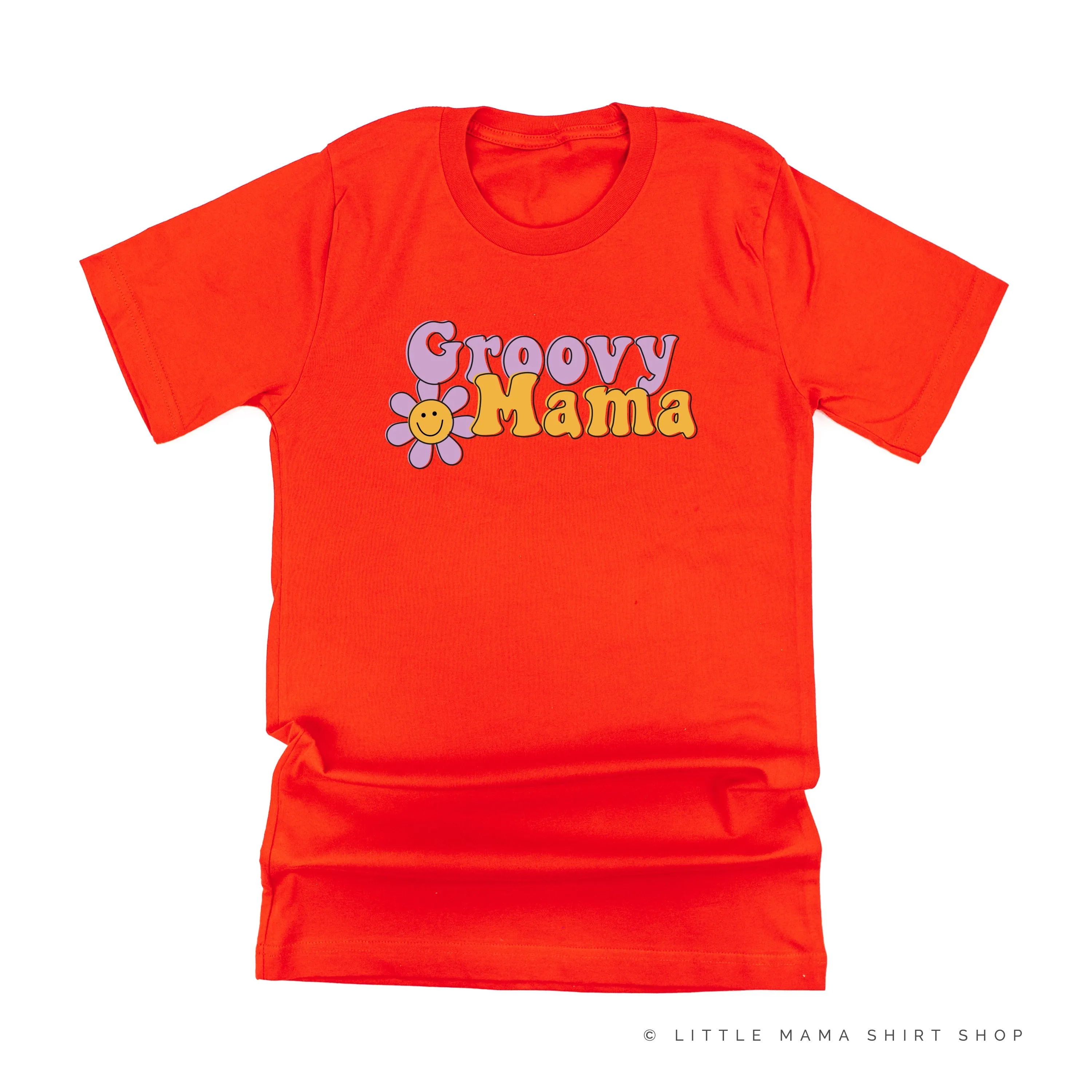 GROOVY MAMA (Purple/Yellow)- Unisex Tee