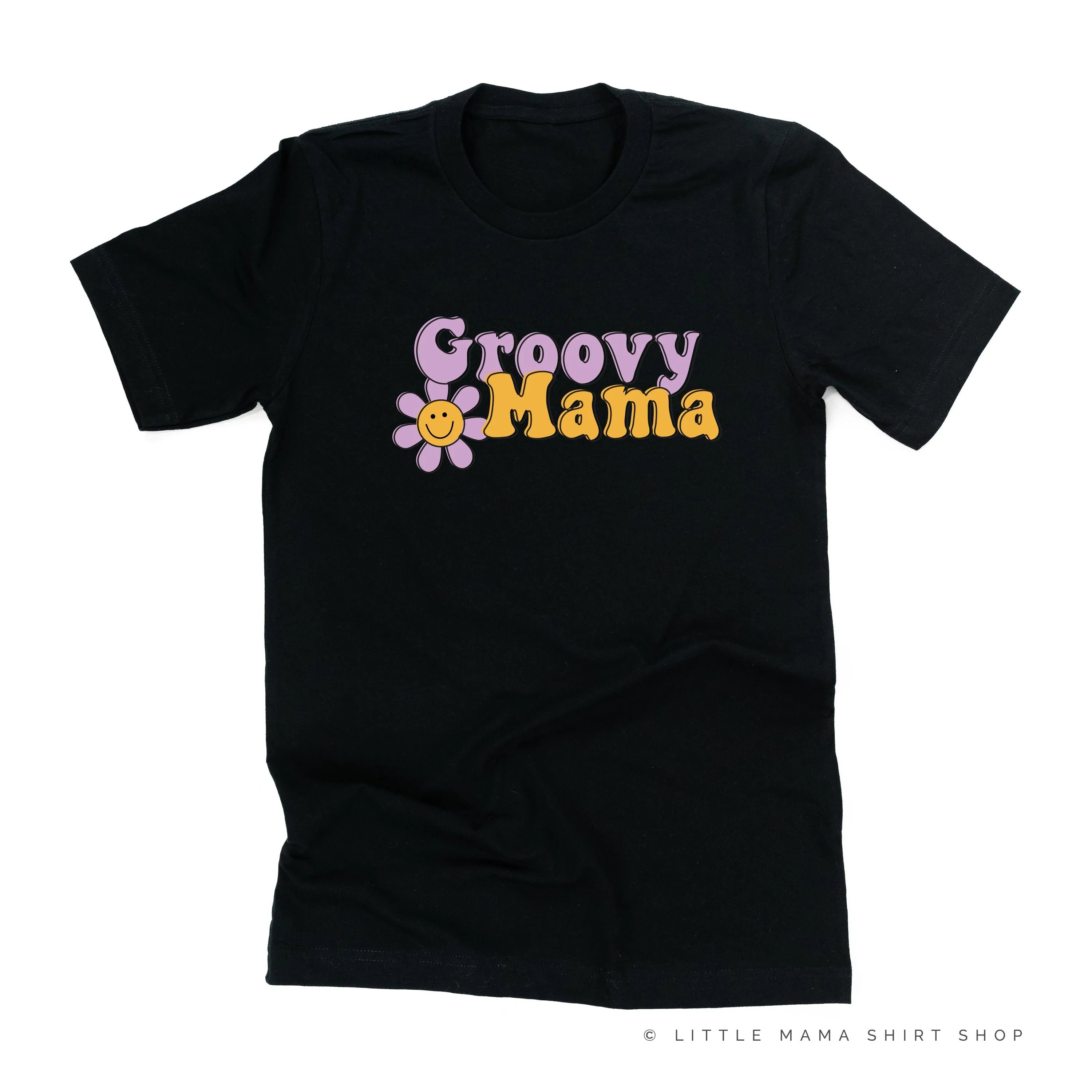 GROOVY MAMA (Purple/Yellow)- Unisex Tee