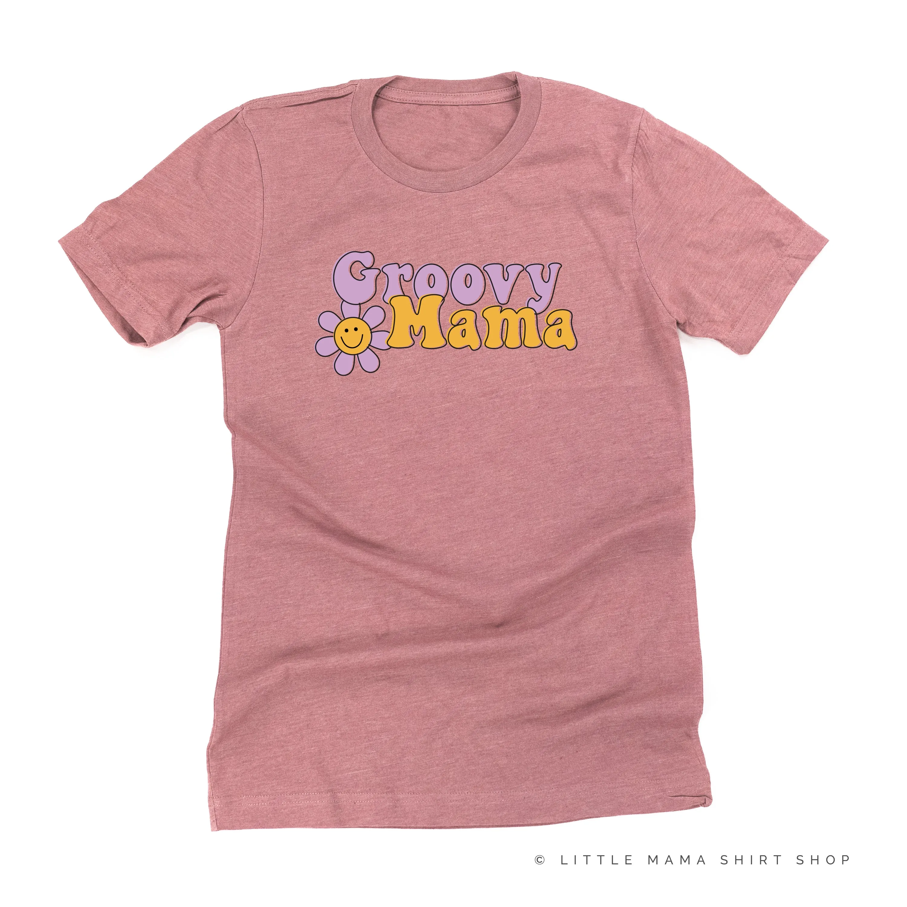 GROOVY MAMA (Purple/Yellow)- Unisex Tee