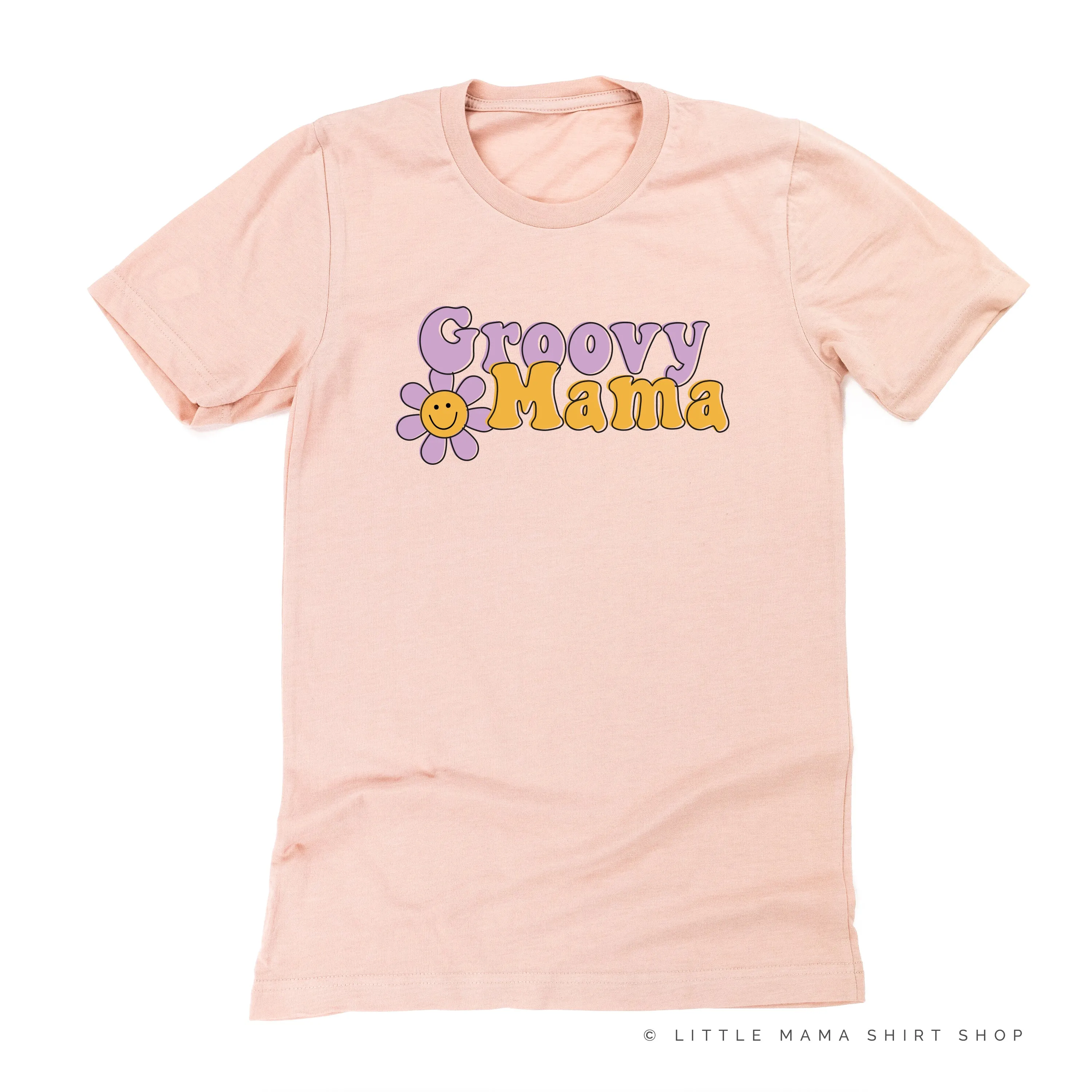 GROOVY MAMA (Purple/Yellow)- Unisex Tee