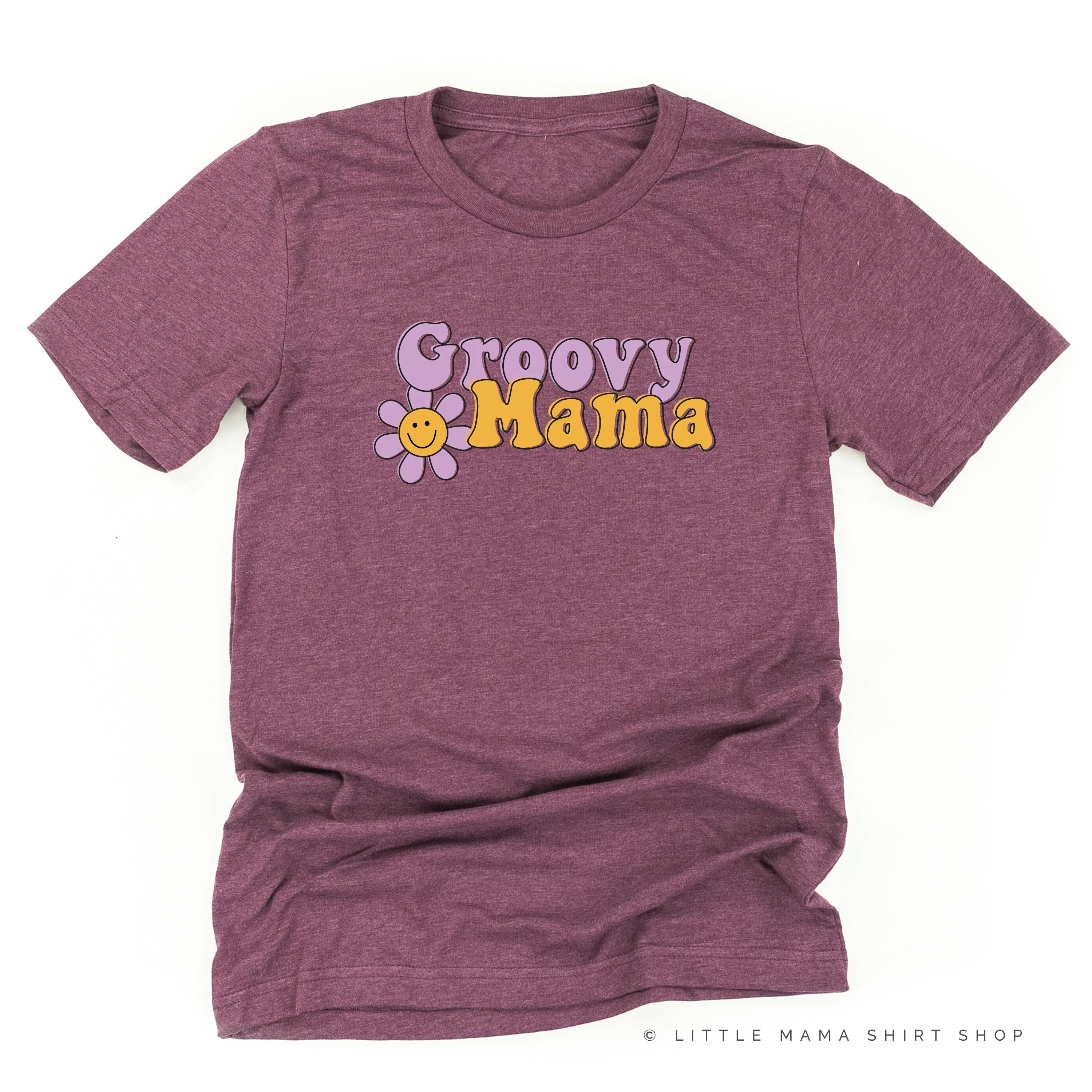 GROOVY MAMA (Purple/Yellow)- Unisex Tee