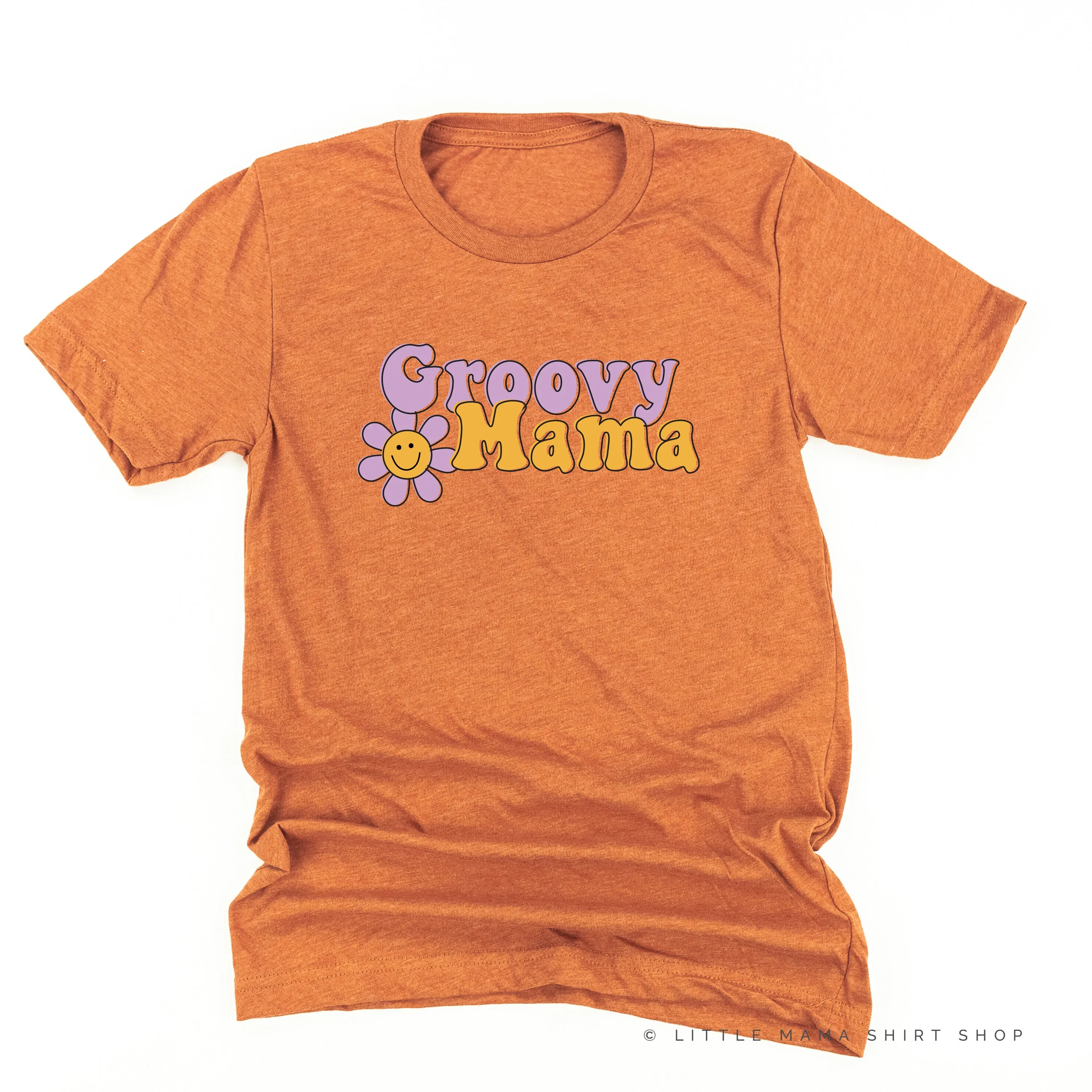 GROOVY MAMA (Purple/Yellow)- Unisex Tee
