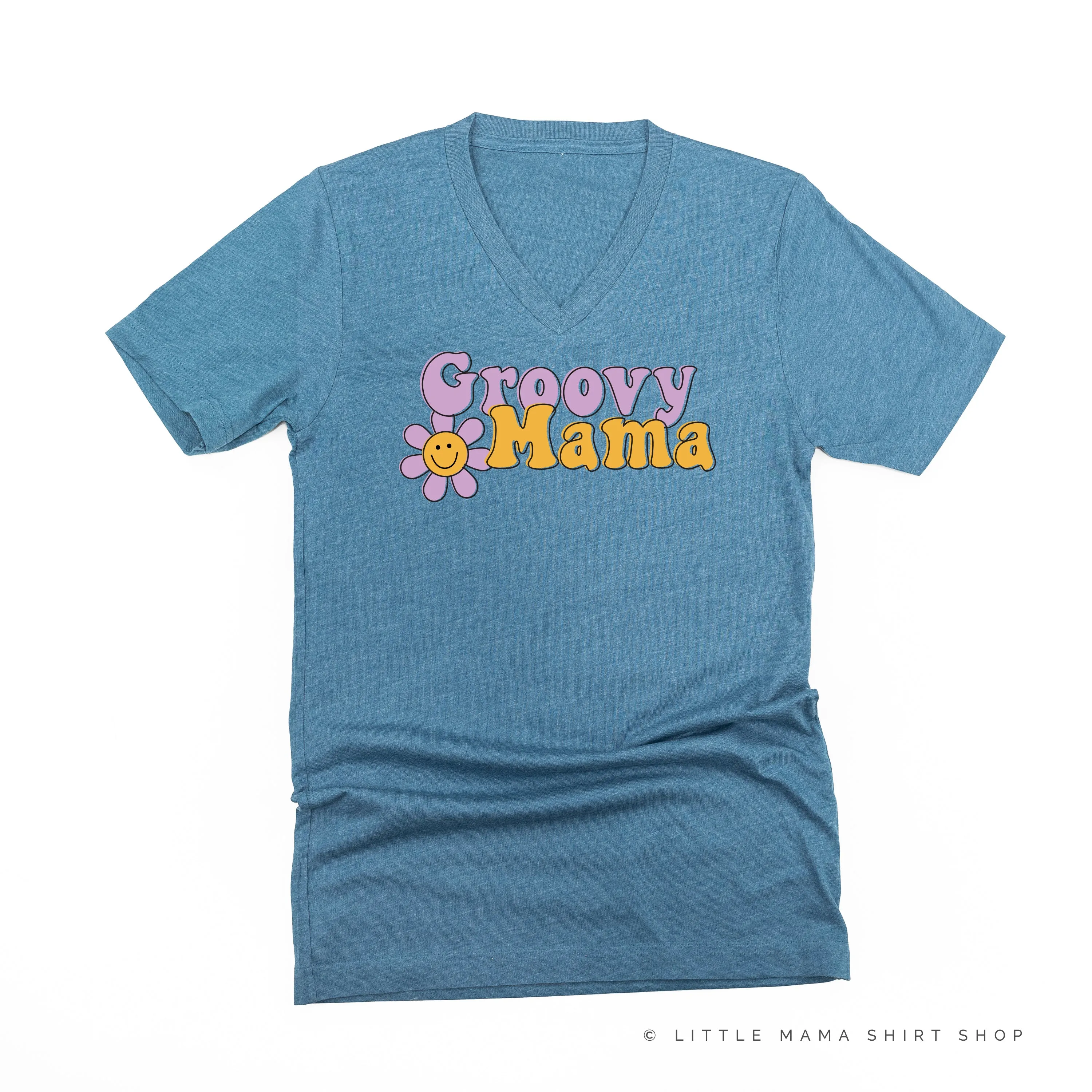 GROOVY MAMA (Purple/Yellow)- Unisex Tee