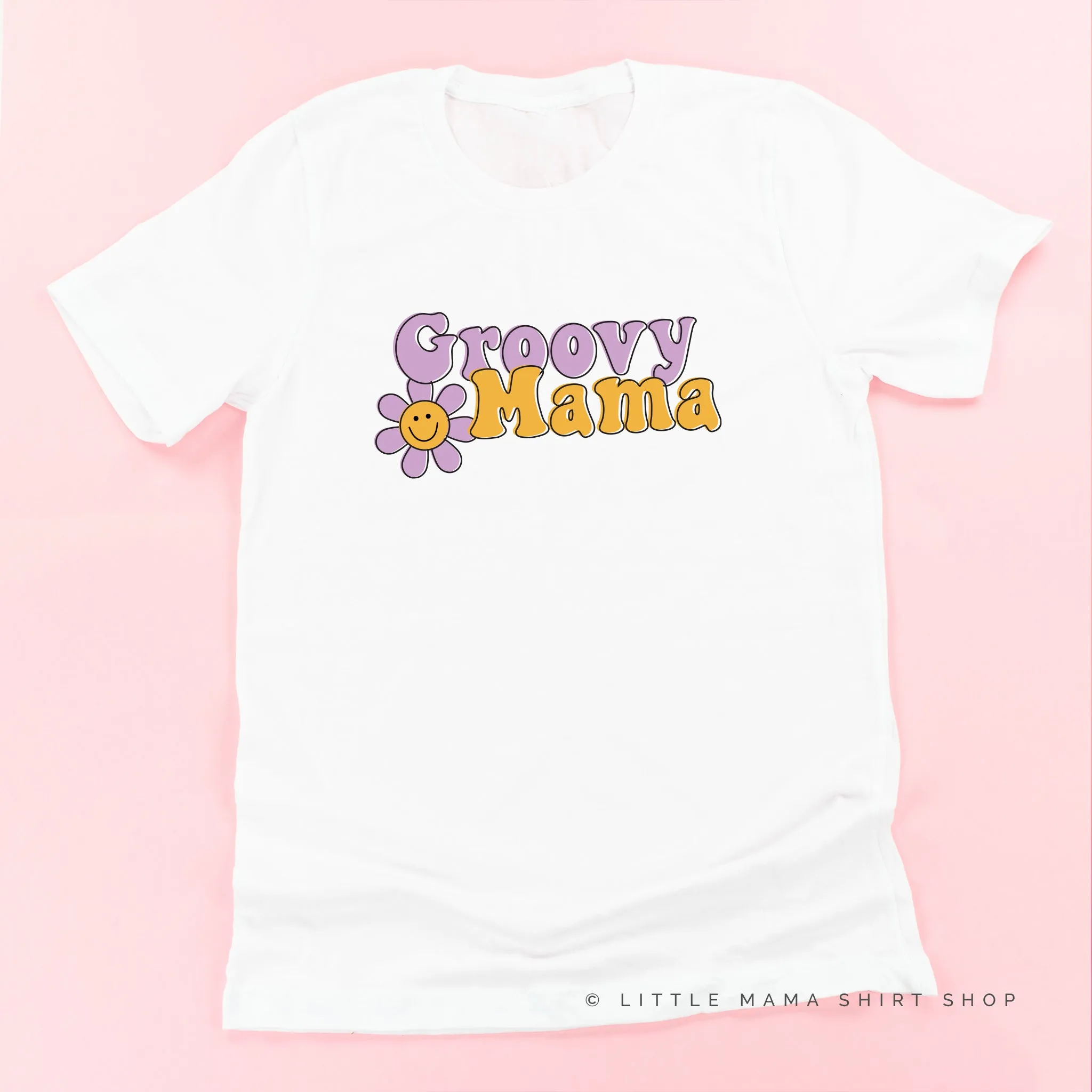 GROOVY MAMA (Purple/Yellow)- Unisex Tee
