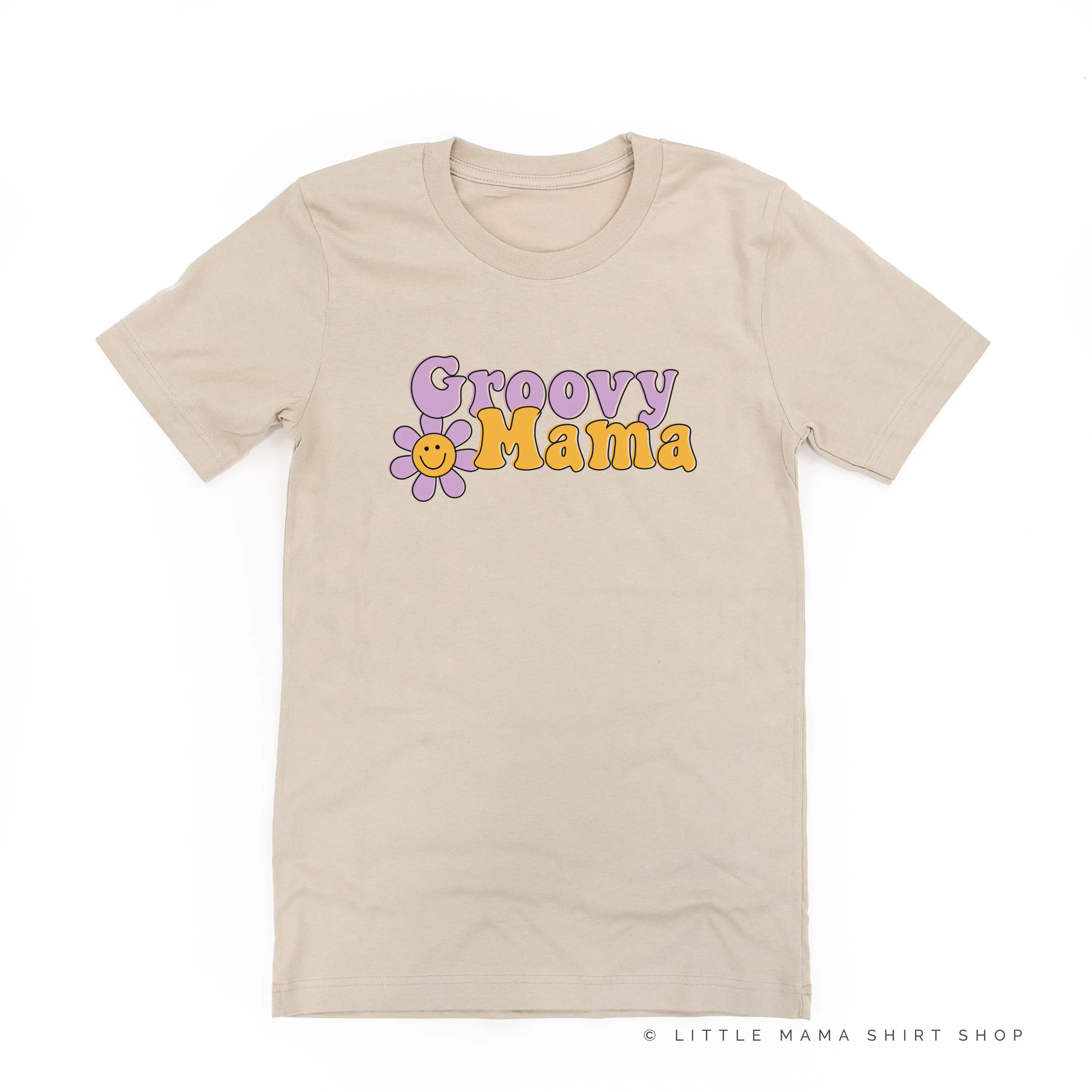 GROOVY MAMA (Purple/Yellow)- Unisex Tee