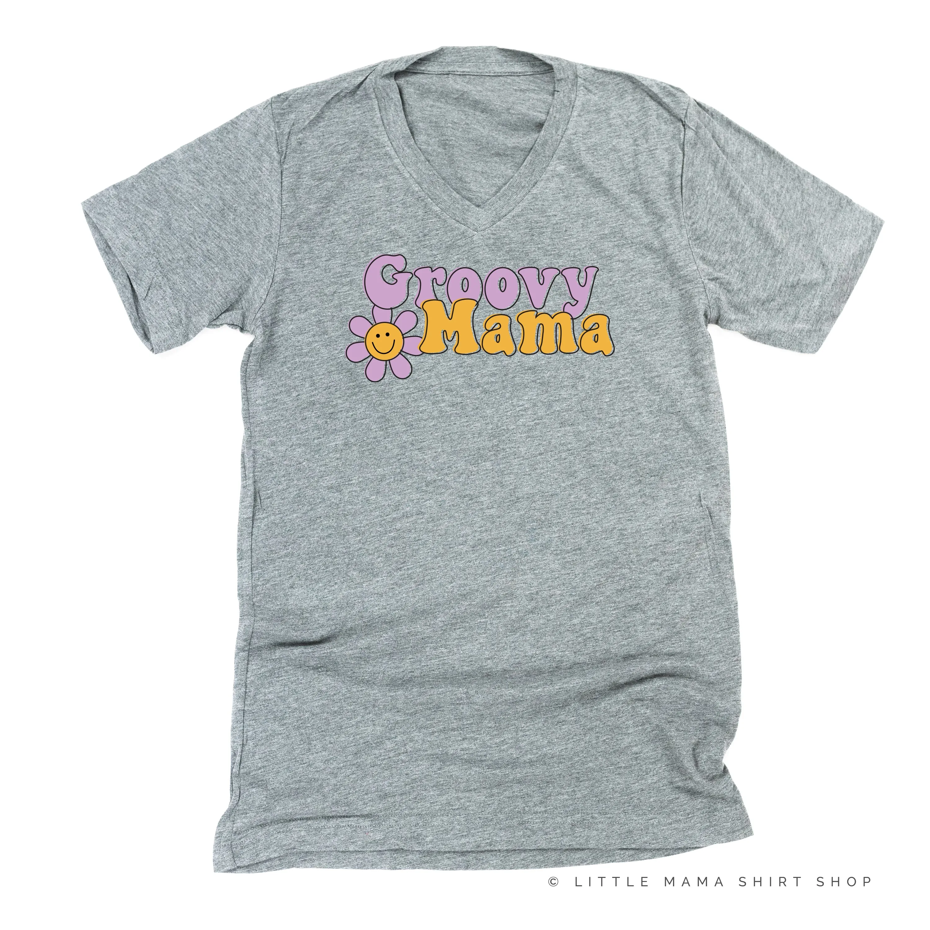 GROOVY MAMA (Purple/Yellow)- Unisex Tee
