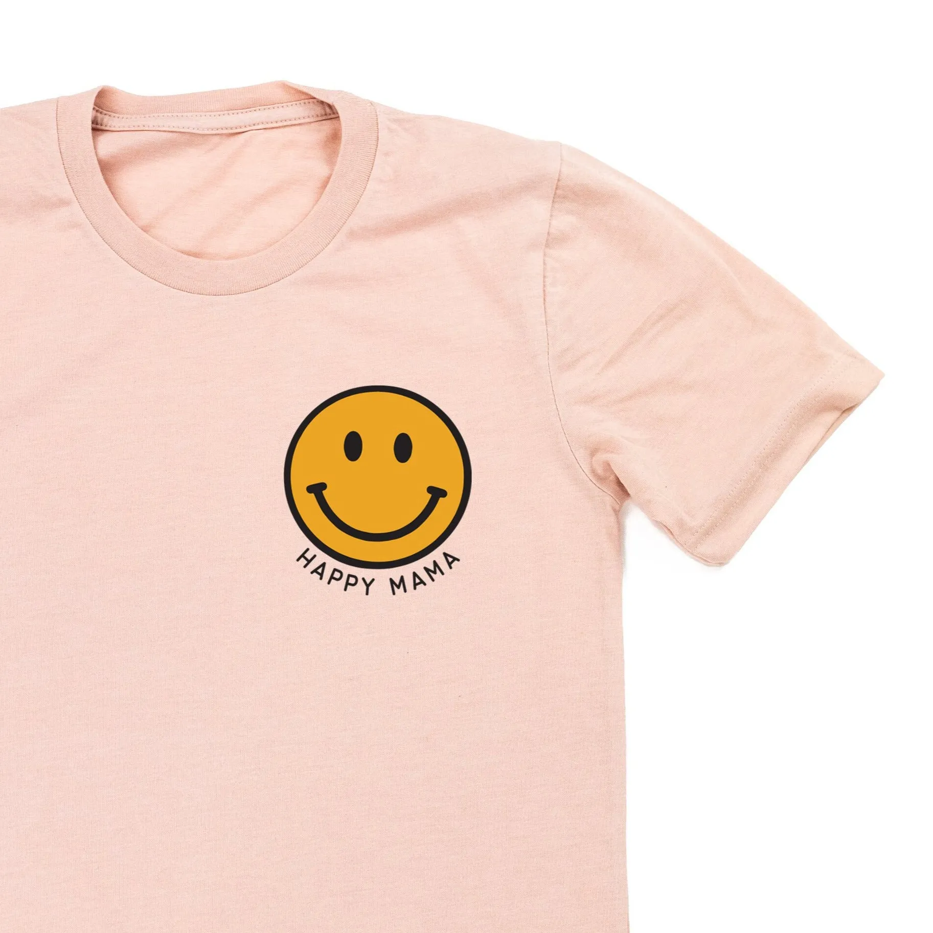 HAPPY MAMA - Smiley Face (YELLOW) - Unisex Tee