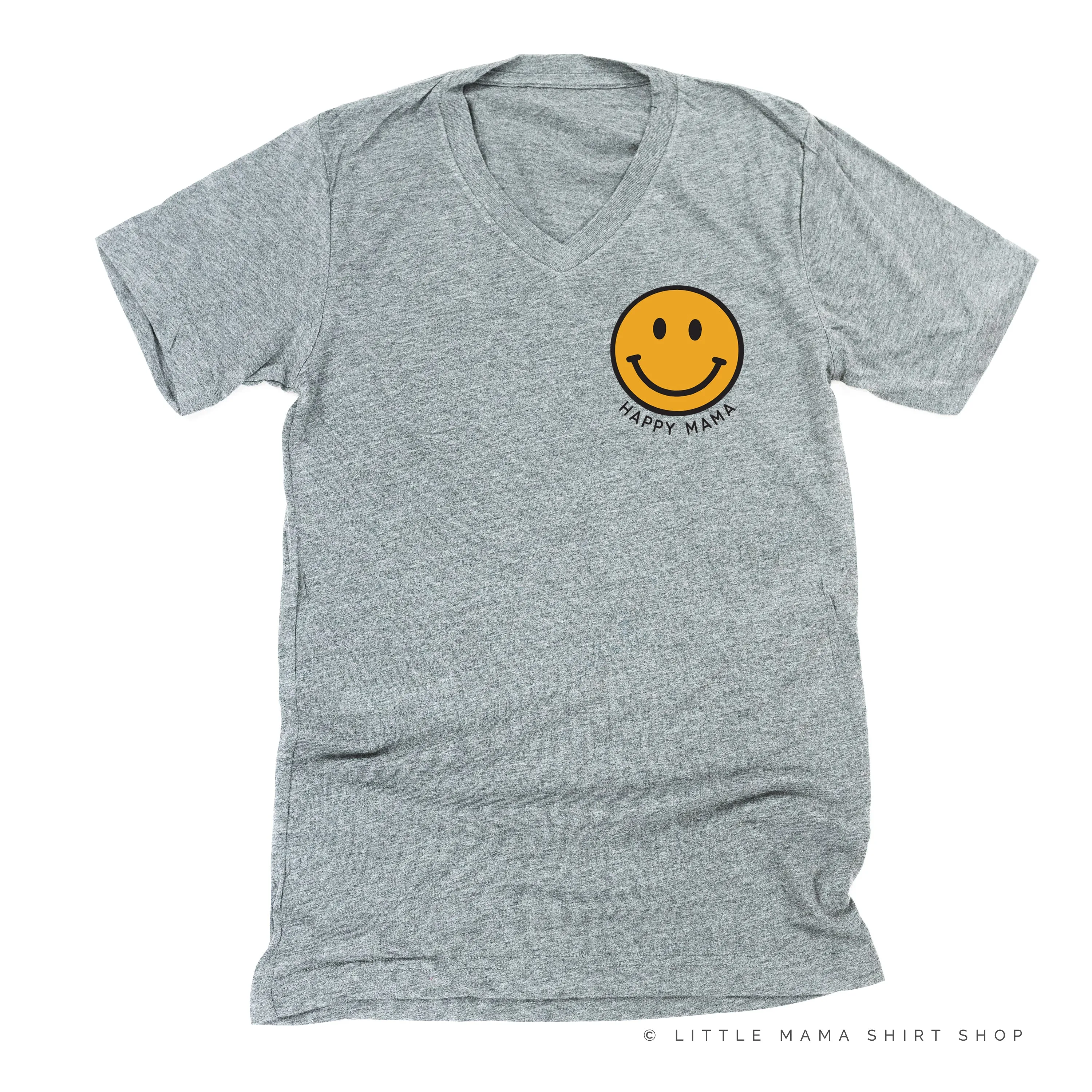 HAPPY MAMA - Smiley Face (YELLOW) - Unisex Tee