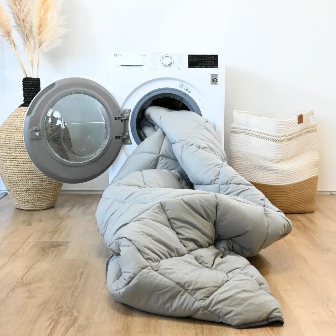 HappyDuvet Premium - Pebble Grey - All-Season Duvet - Percale Cotton