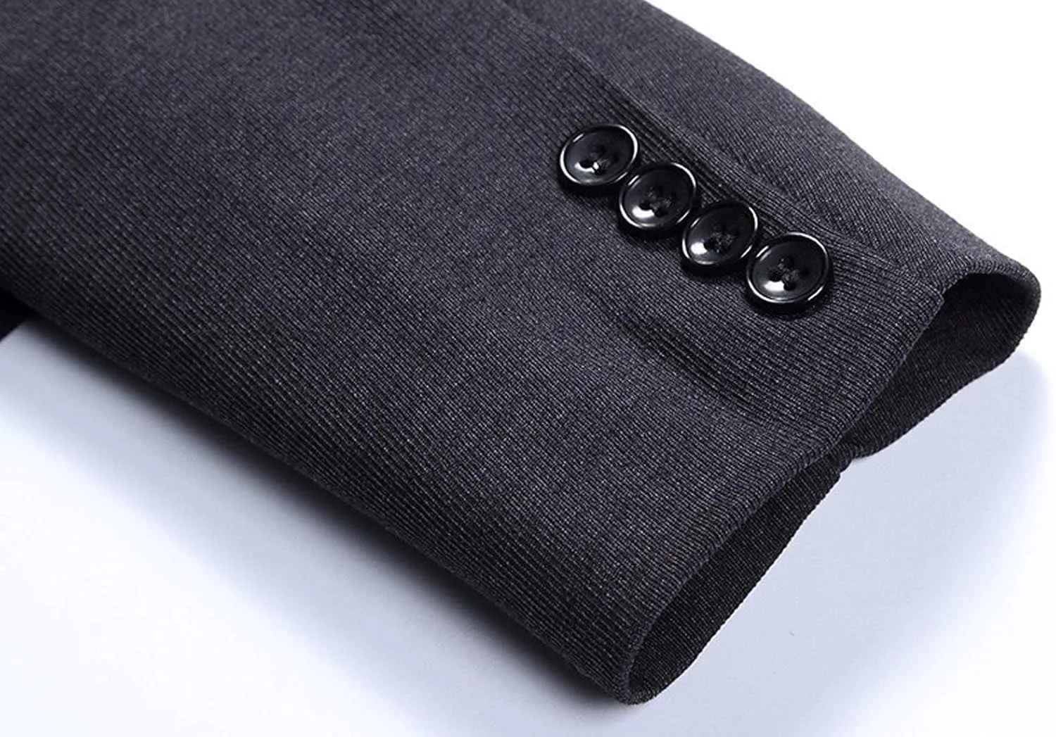 Itemnew Men's Classic Lapel Collar One-Button Slim Contrast Stretched Blazer Jacket