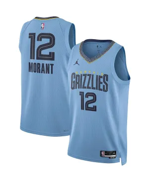 Ja Morant Memphis Grizzlies 2022/23 Statement Edition Swingman Jordan Men's Blue Men's T-Shirt