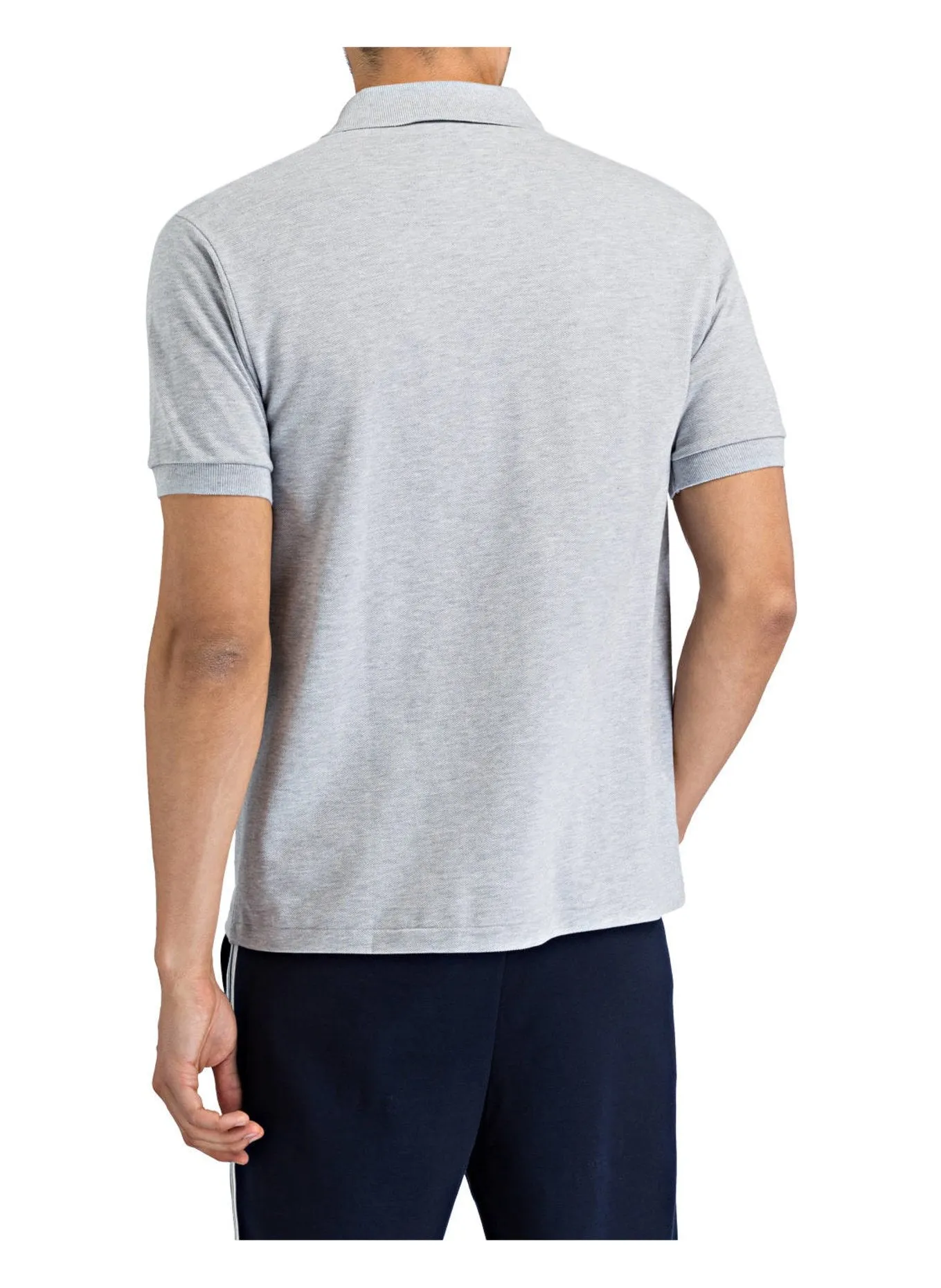 LACOSTE Piqué Classic Fit polo shirt, light gray