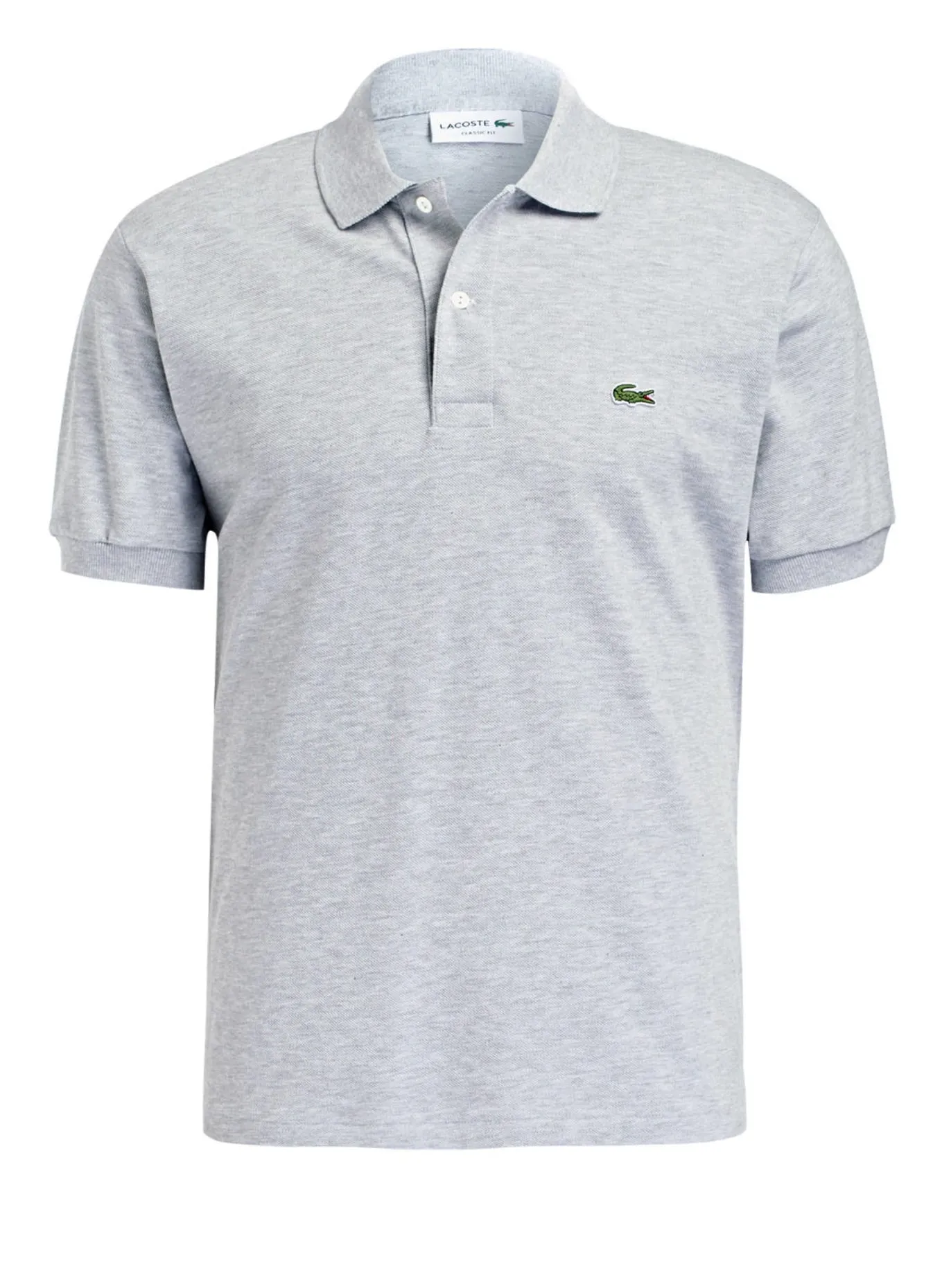 LACOSTE Piqué Classic Fit polo shirt, light gray
