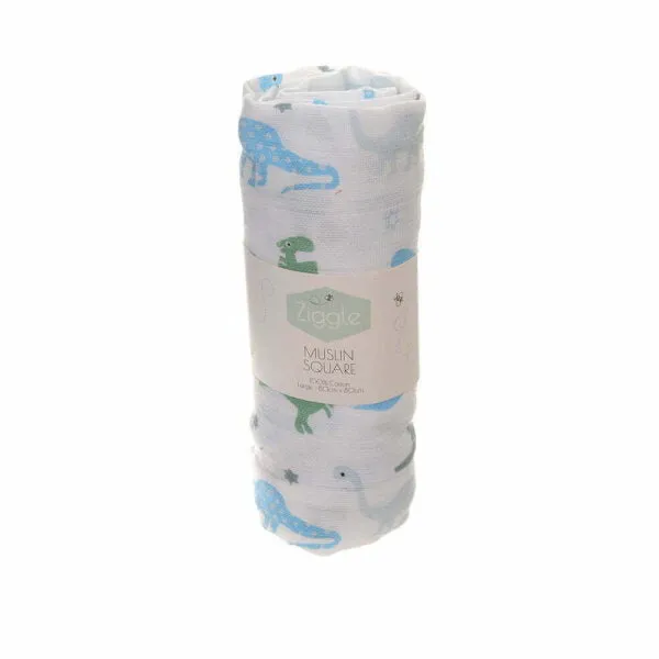 Large Dinosaur Muslin (80cm X 80cm)