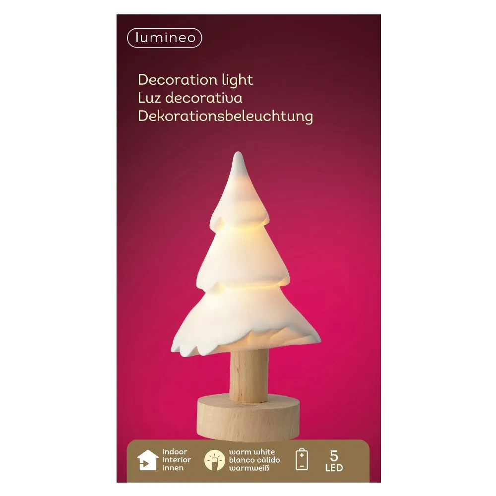 Lumineo 22cm LED Porcelain Tree Indoor Decoration