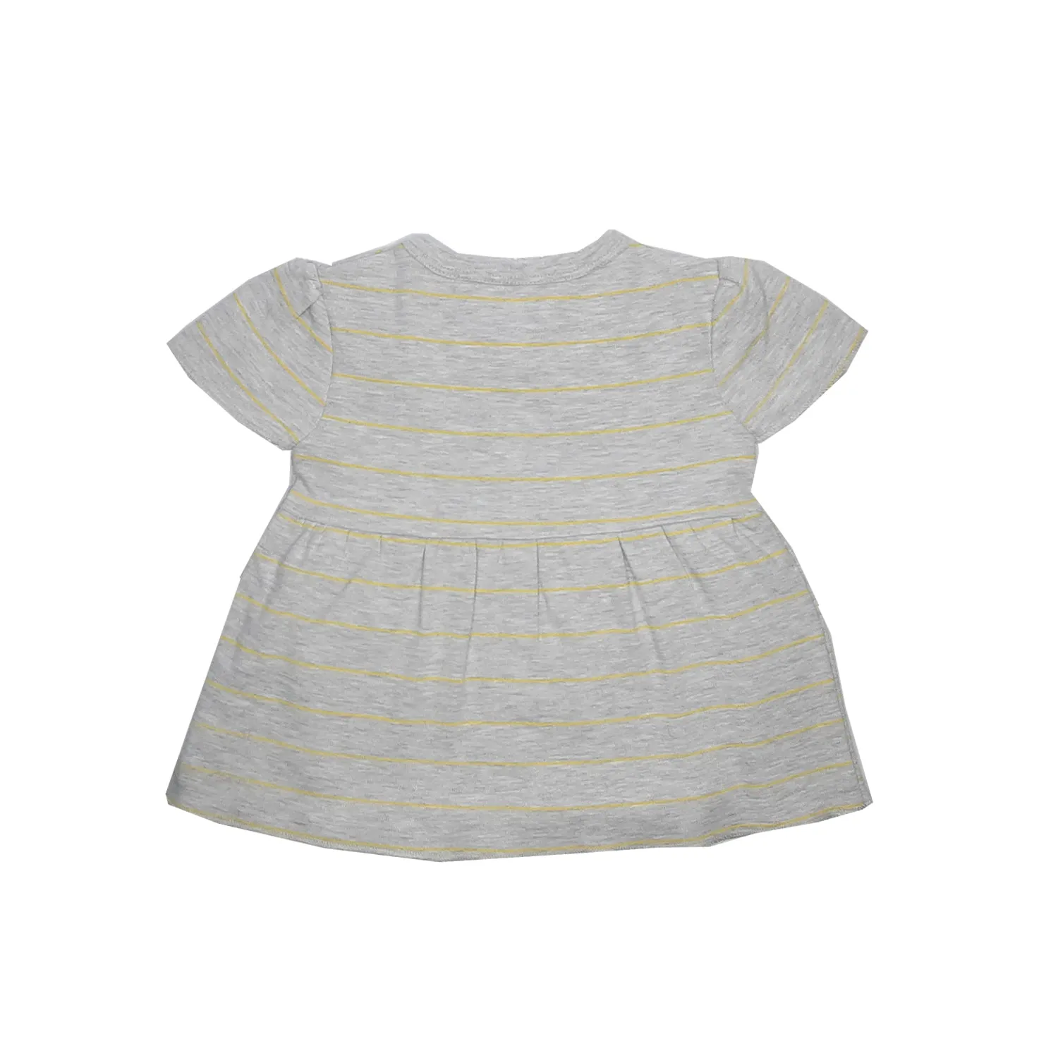 My Milestones T-shirt Half Sleeves Pink Striped / Grey Striped - 2 Pc Pack